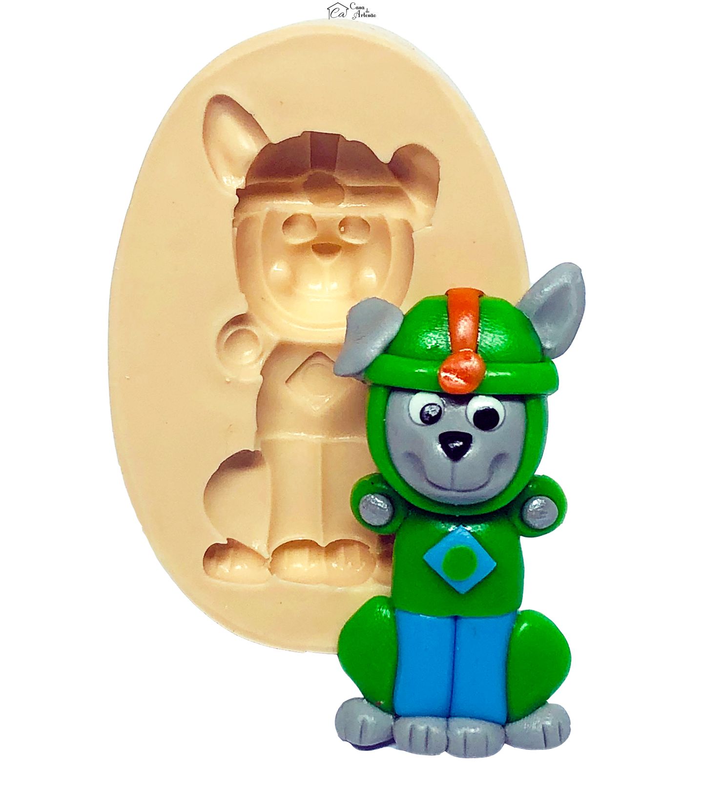 Molde de silicone - Patrulha Canina Aquatica - Rocky - Grande - P699