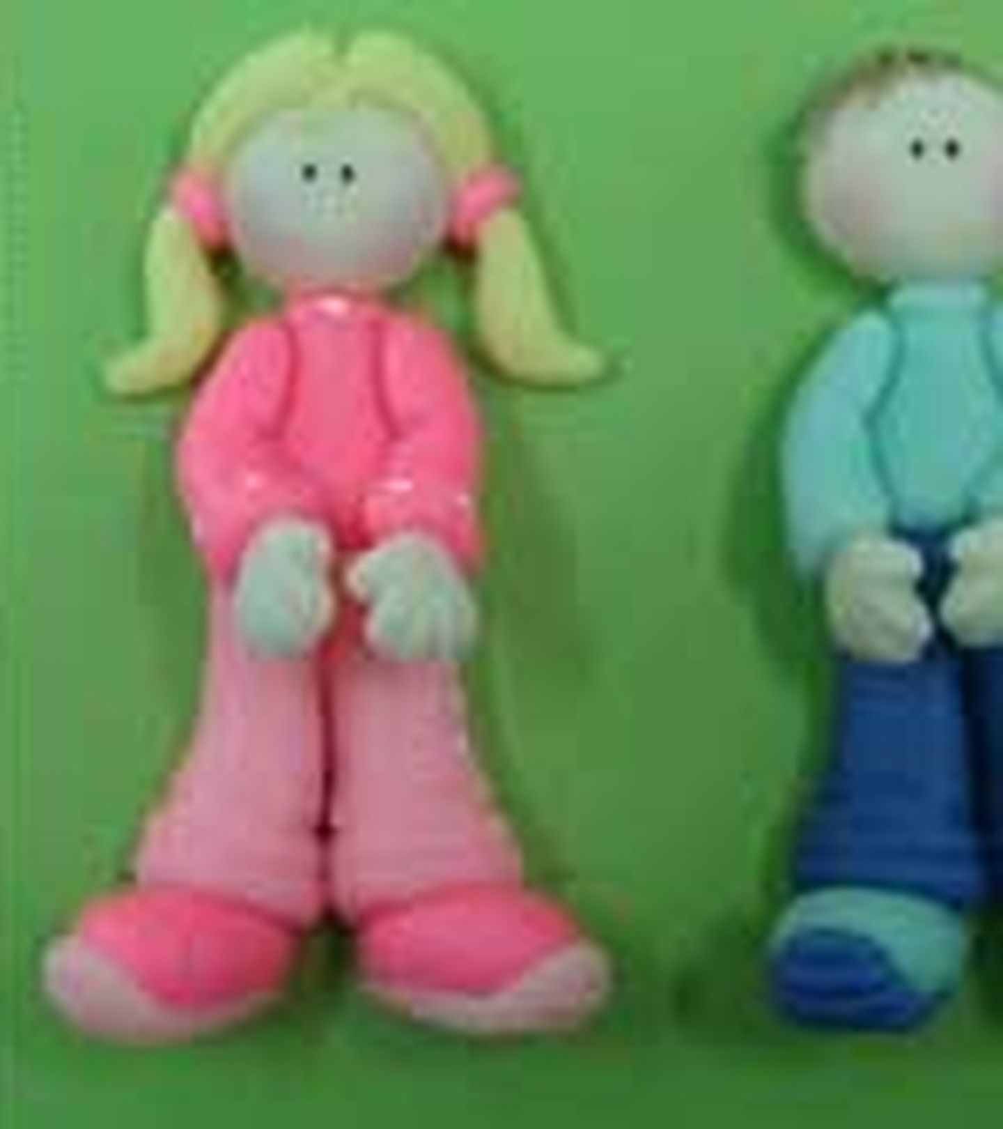 Molde de silicone - Menino / Menina - Mod. 1 - P40