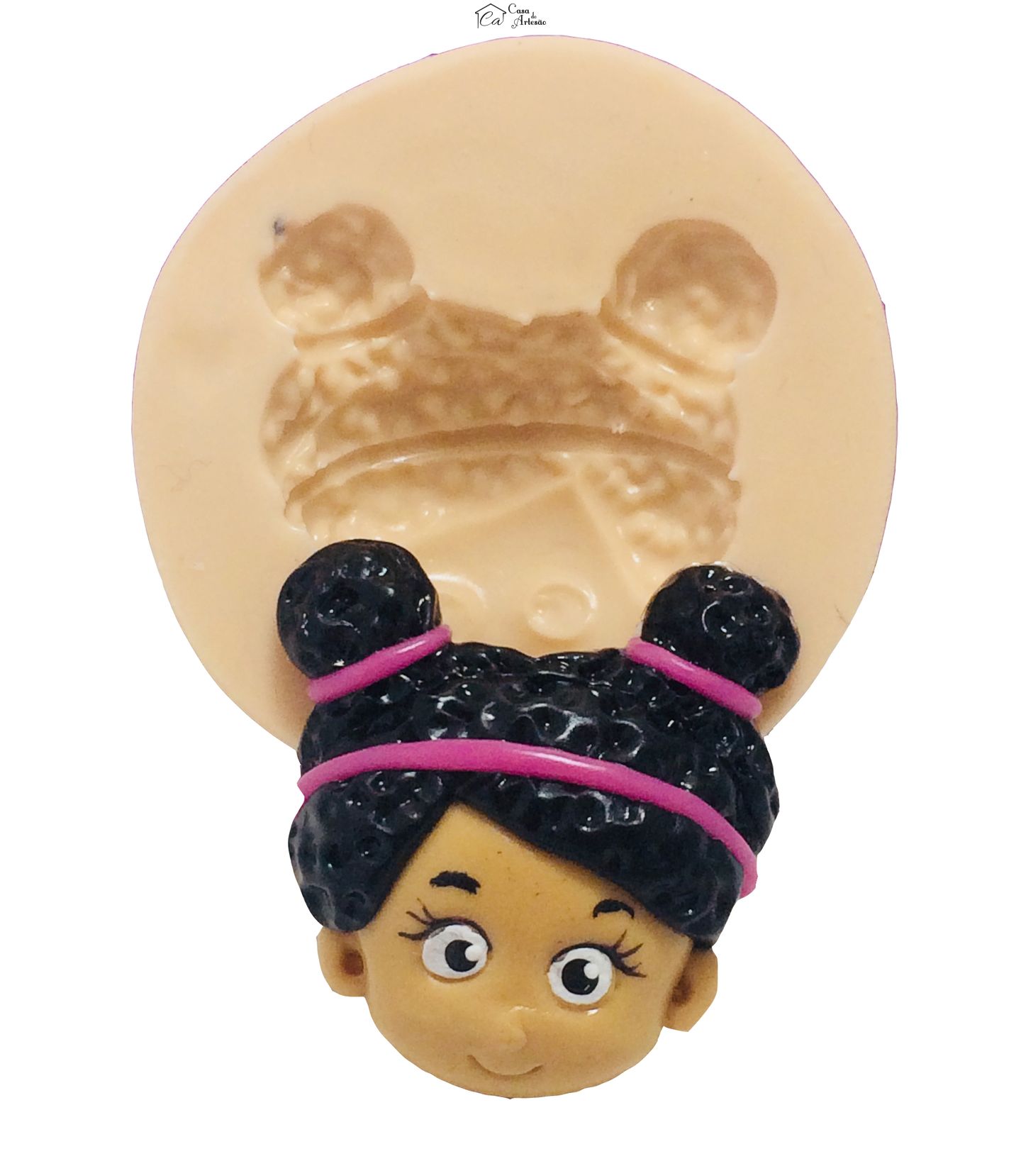 Molde de silicone - Daniel Tigre - Rosto Elaina - Pequeno - P378