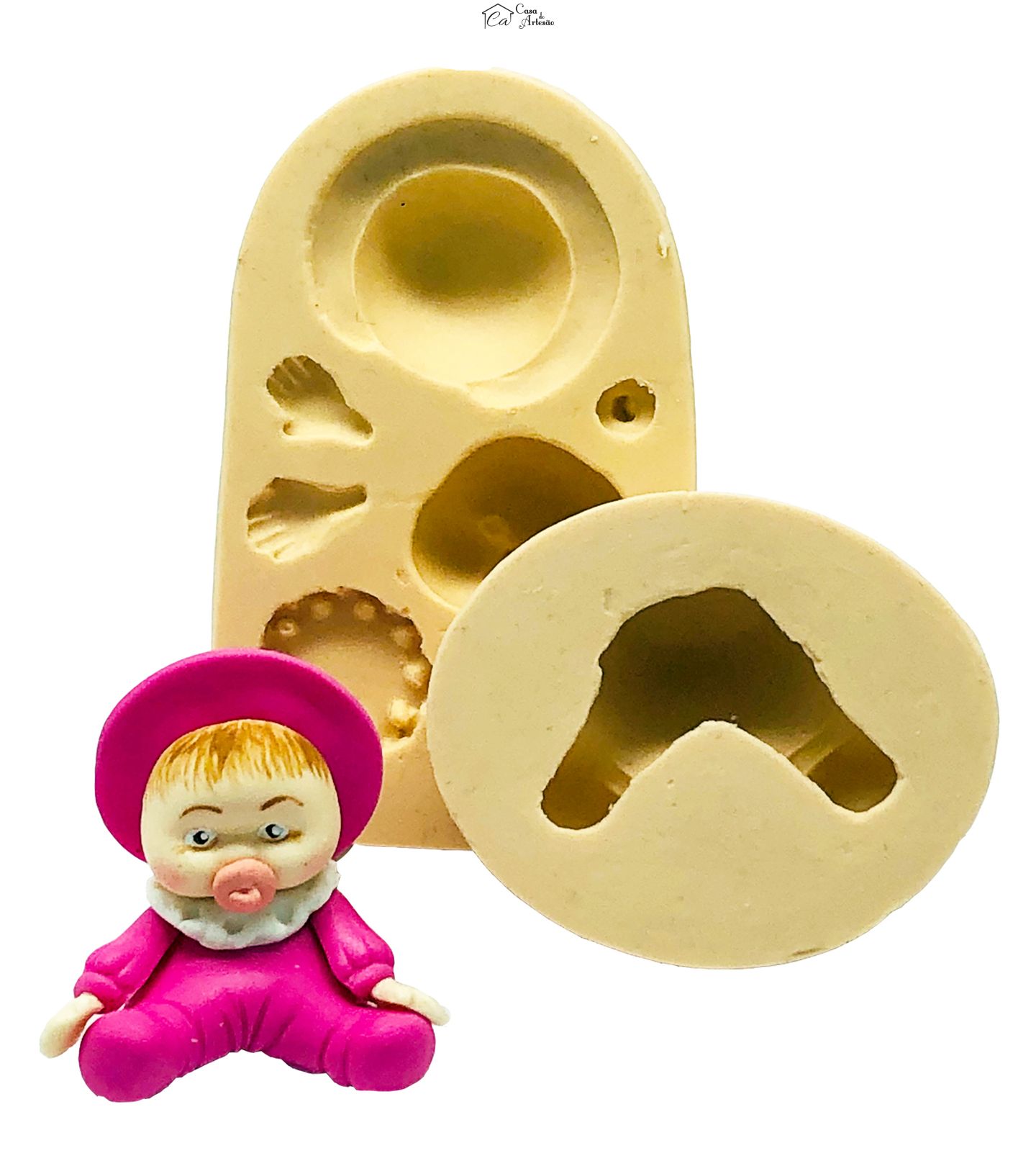 Molde de silicone - Bebe Sentado - P11