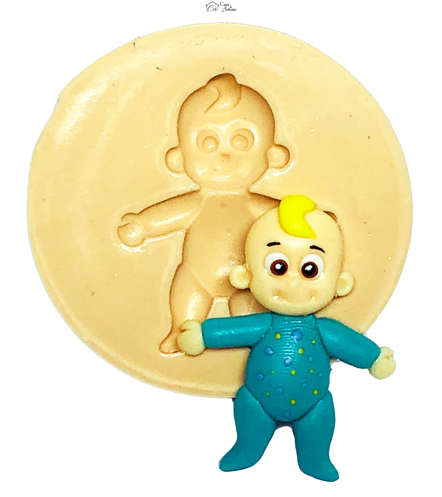 Molde de silicone - Cocomelon - Bebe - Pequeno - P706