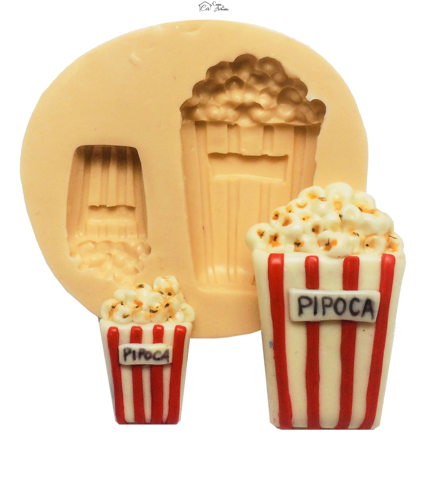 Molde de silicone - Pipoca - Saco - 02 Tamanhos - P210