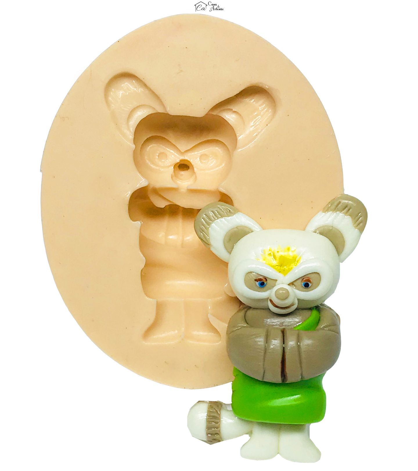 Molde de silicone - Kung Fu Panda - Mestre Shifu - Medio - P628