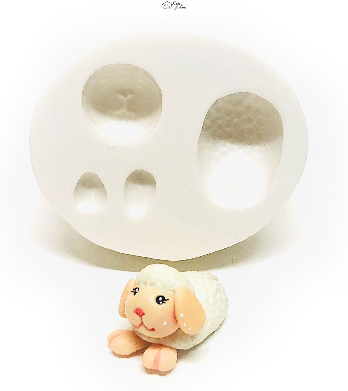 Molde de silicone - Carneirinho p/ Lapis - P02