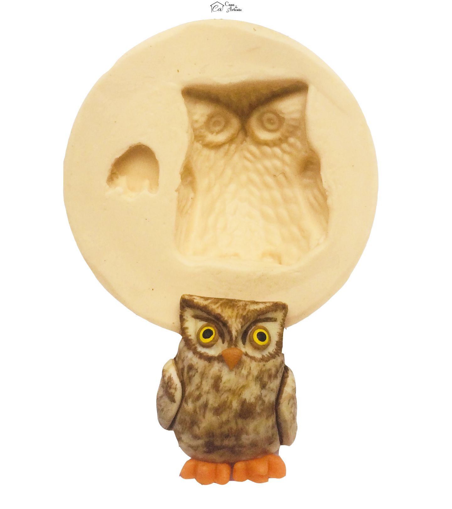 Molde de silicone - Coruja