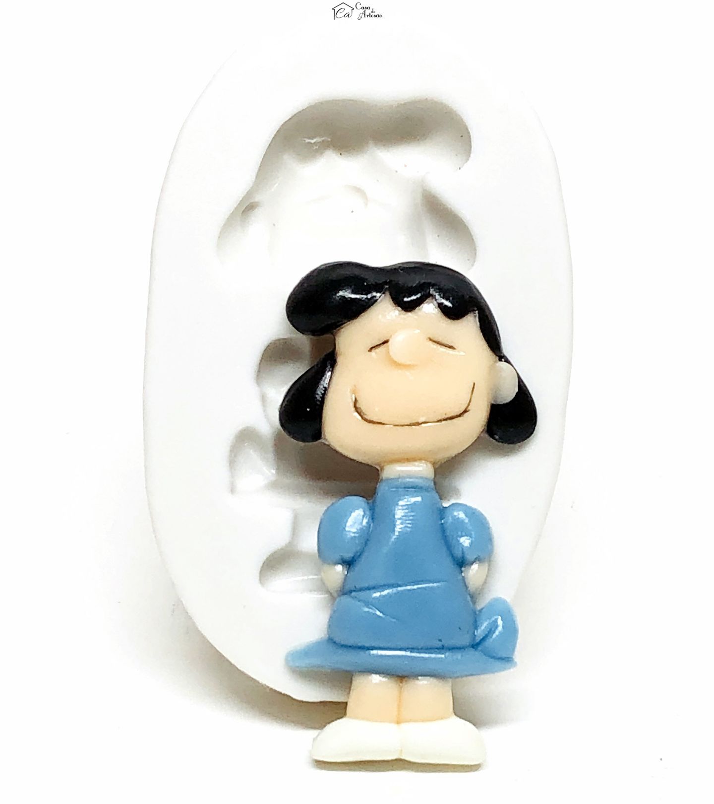 Molde de silicone - Turma do Snoopy - Lucy - Grande - P1080