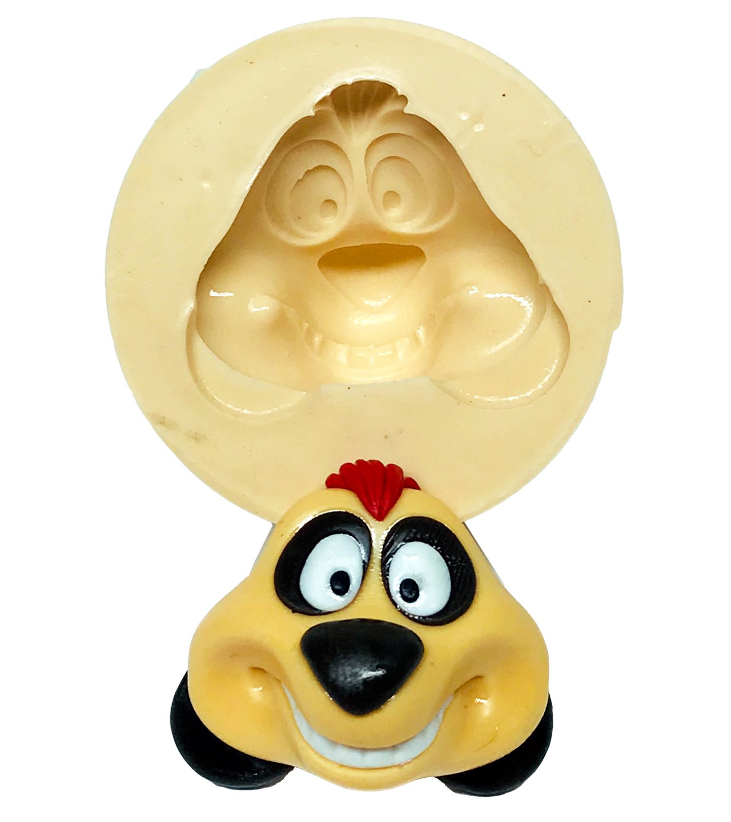 Molde de silicone - Rei Leão - Rosto Timão - Grande - P625