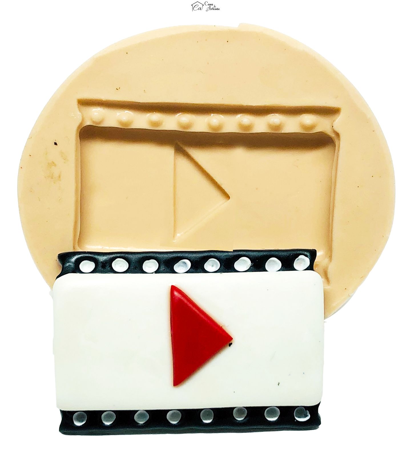 Molde de silicone - Placa Youtube - Grande - P729