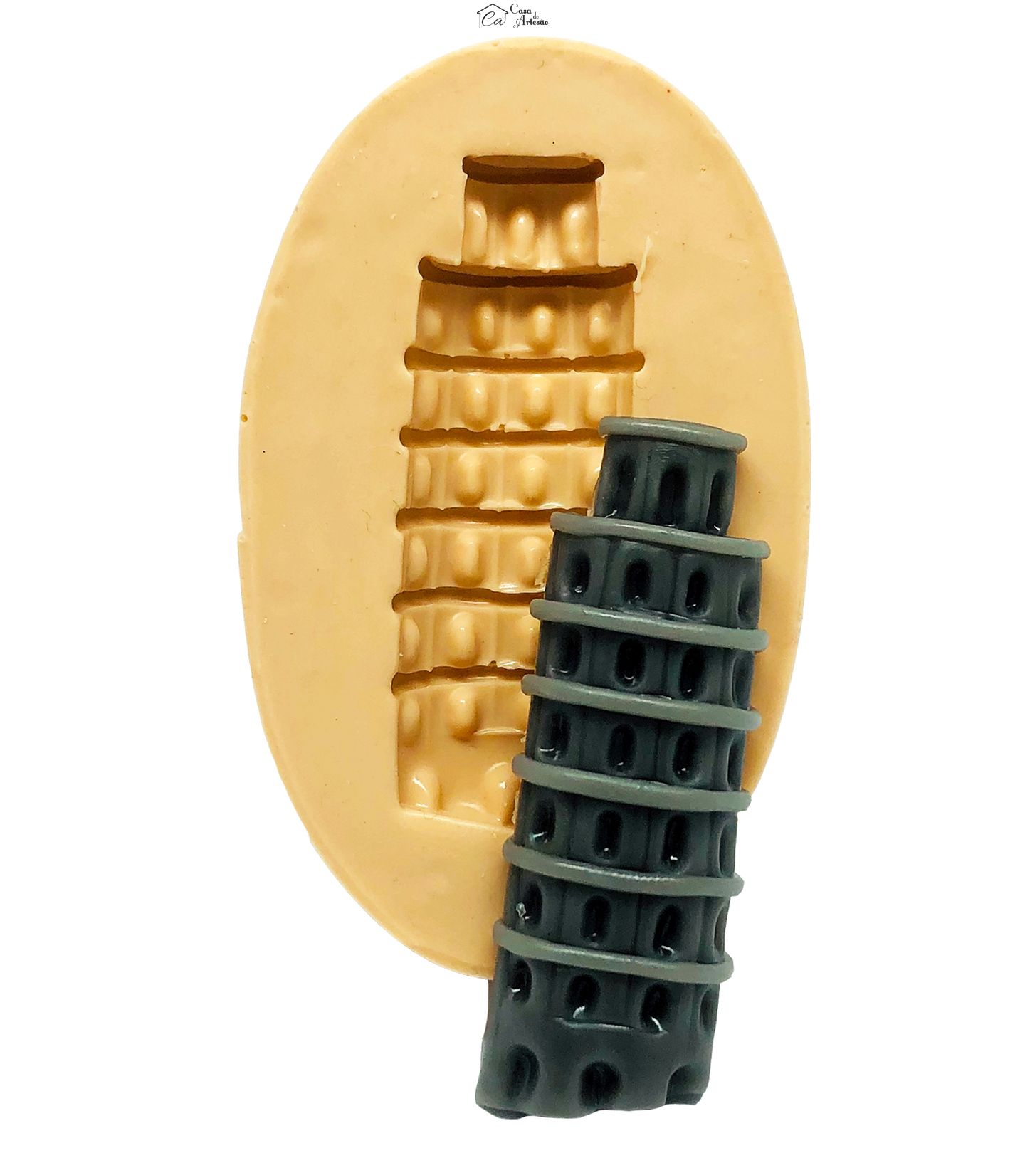 Molde de silicone - Torre de Pisa - Media - P829