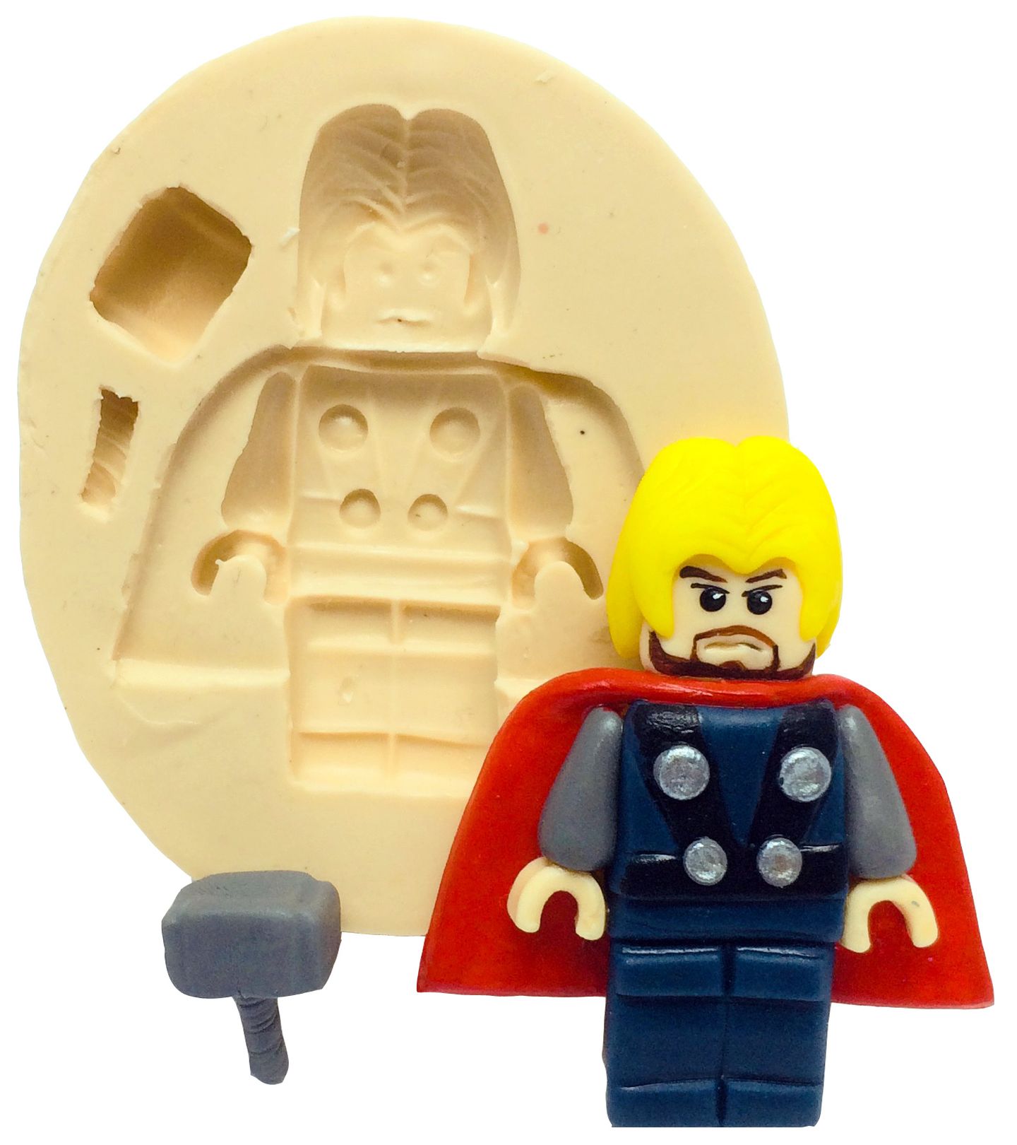 Molde de silicone - Lego Avengers - Thor
