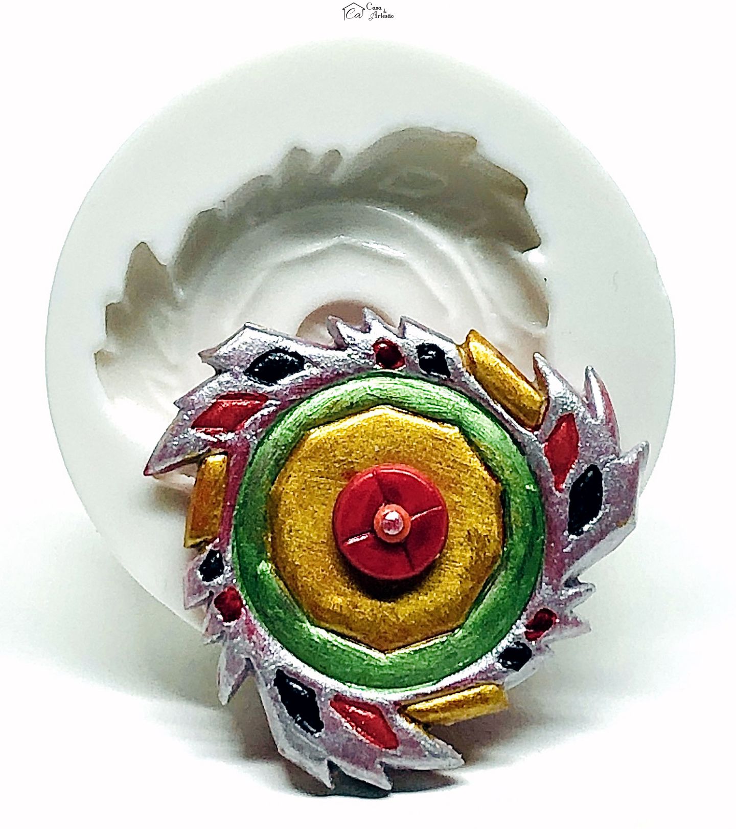 Molde de silicone - Beyblade - Modelo 01 - Medio - P967