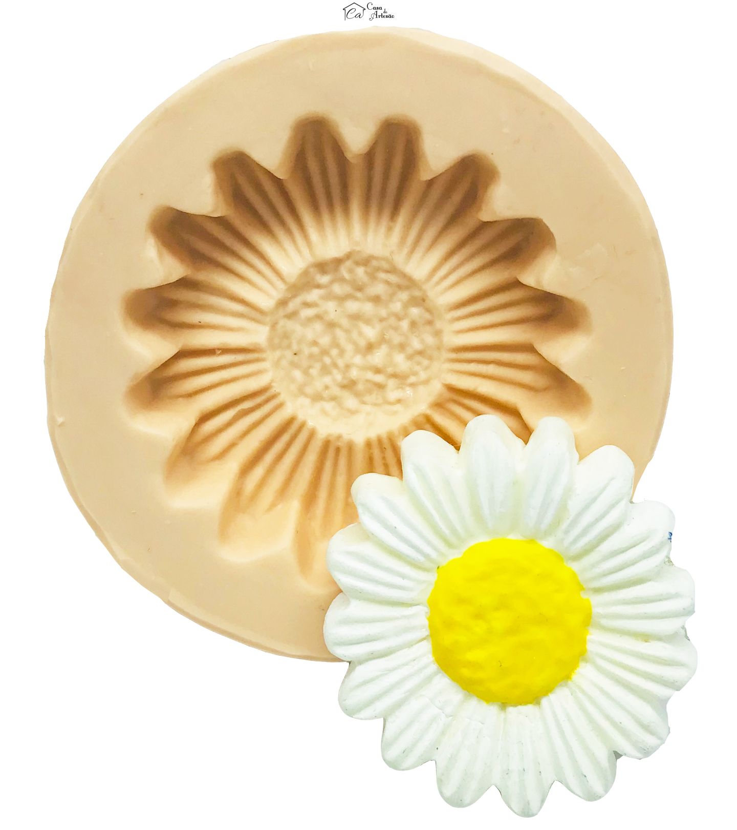 Molde de silicone - Margarida Media