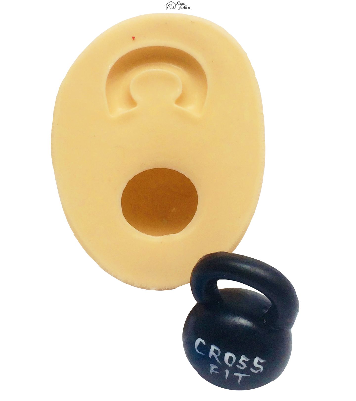 Molde de silicone - Academia - Cross Fit - Peso - Pequeno - P363