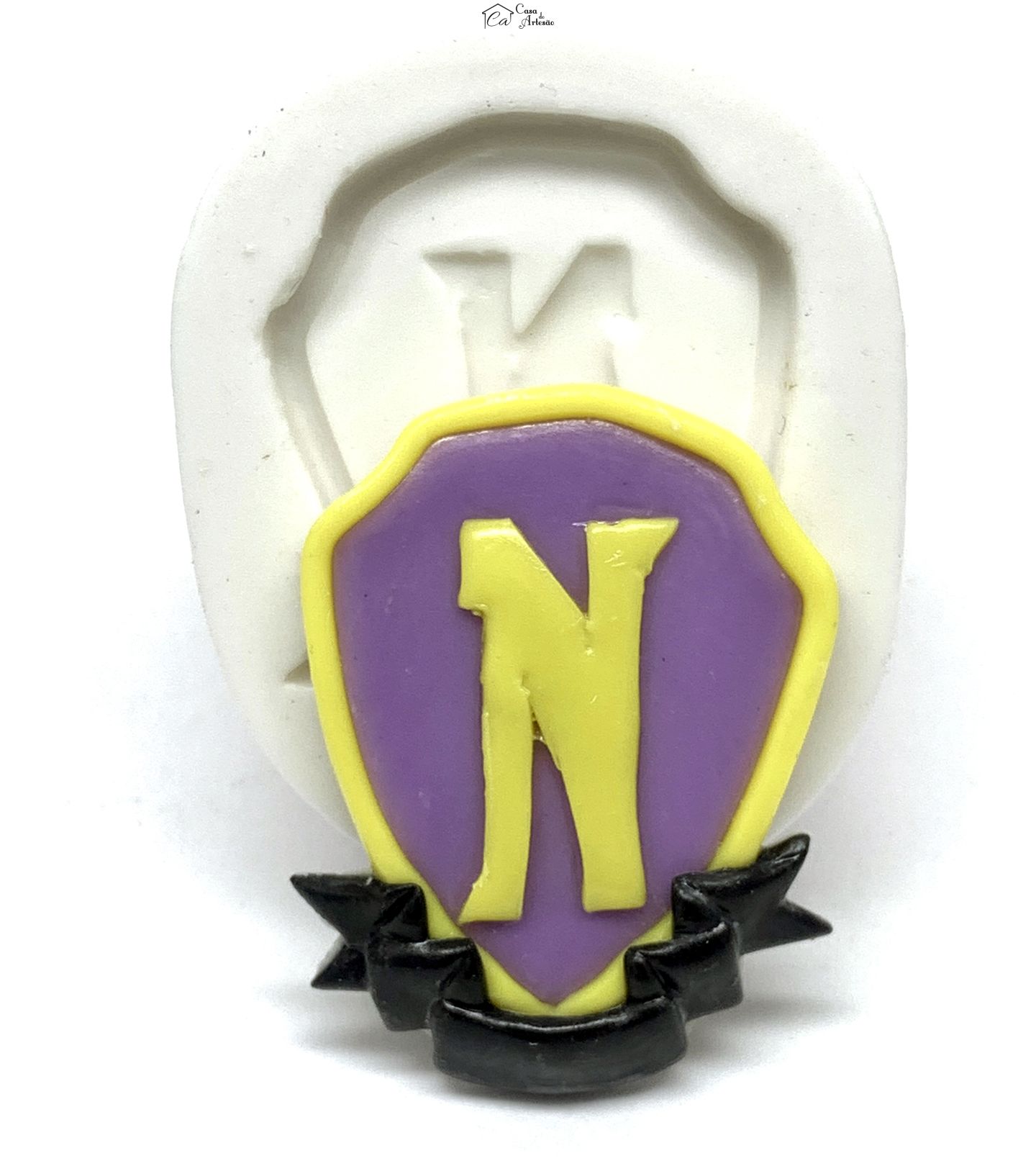 Molde de silicone - Wandinha - Logo Escola Nunca Mais - Pequeno - P1199