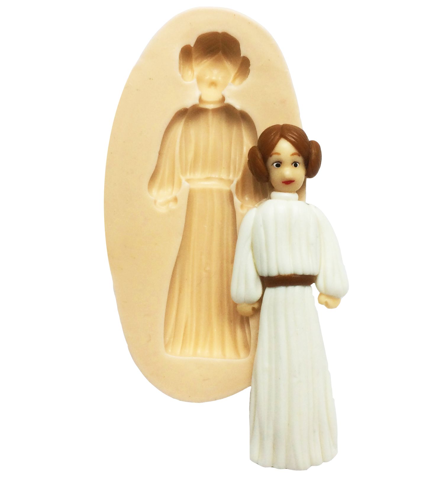 Molde de silicone - Guerra na Estrelas - Princesa Leia - P239