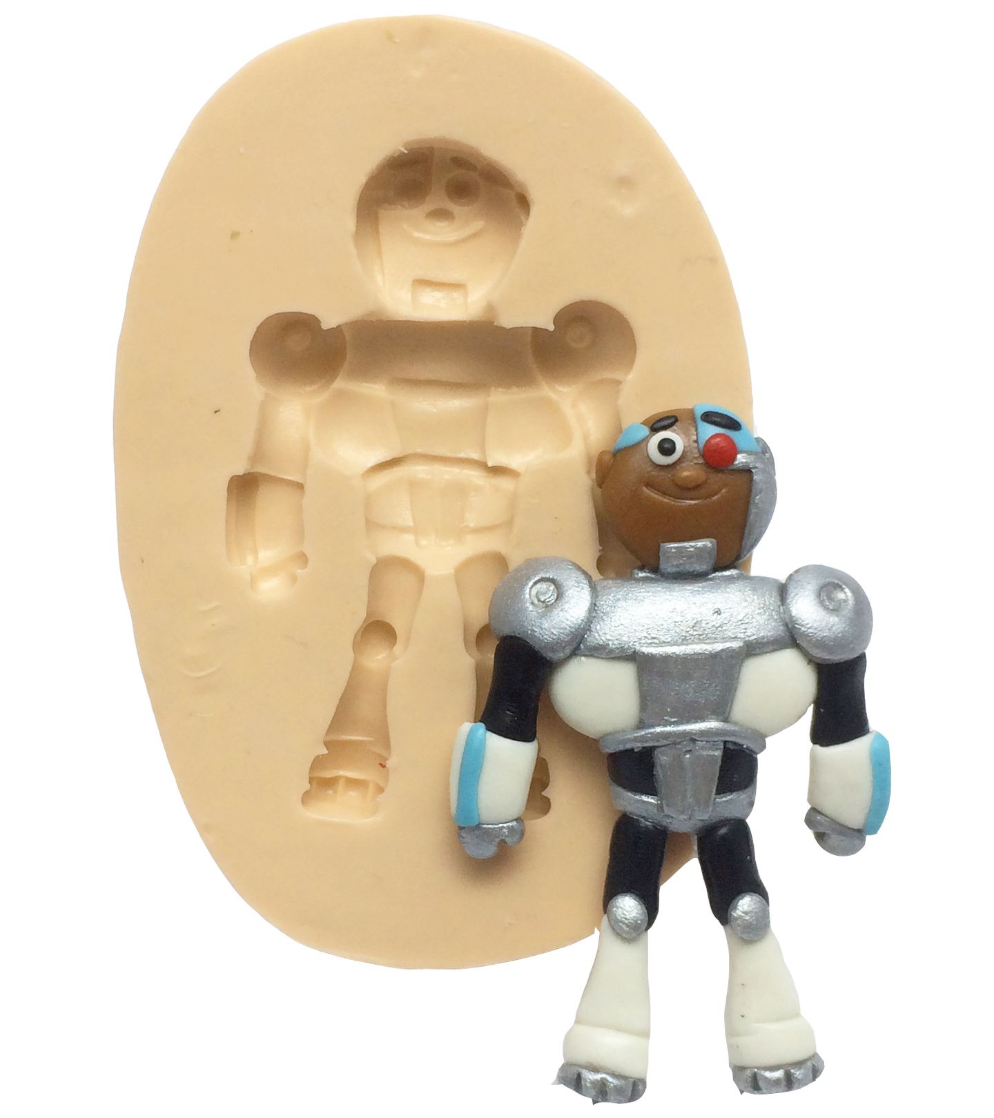 Molde de silicone - Jovens Titãs - Cyborg - P242