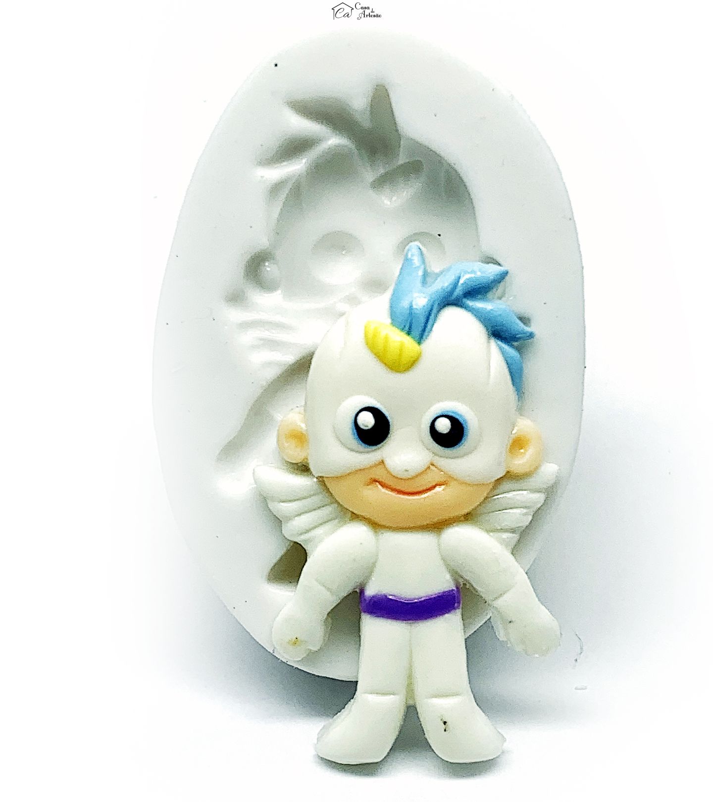 Molde de silicone - Os Aventureiros - Aventureiro Branco - Pequeno - P1218