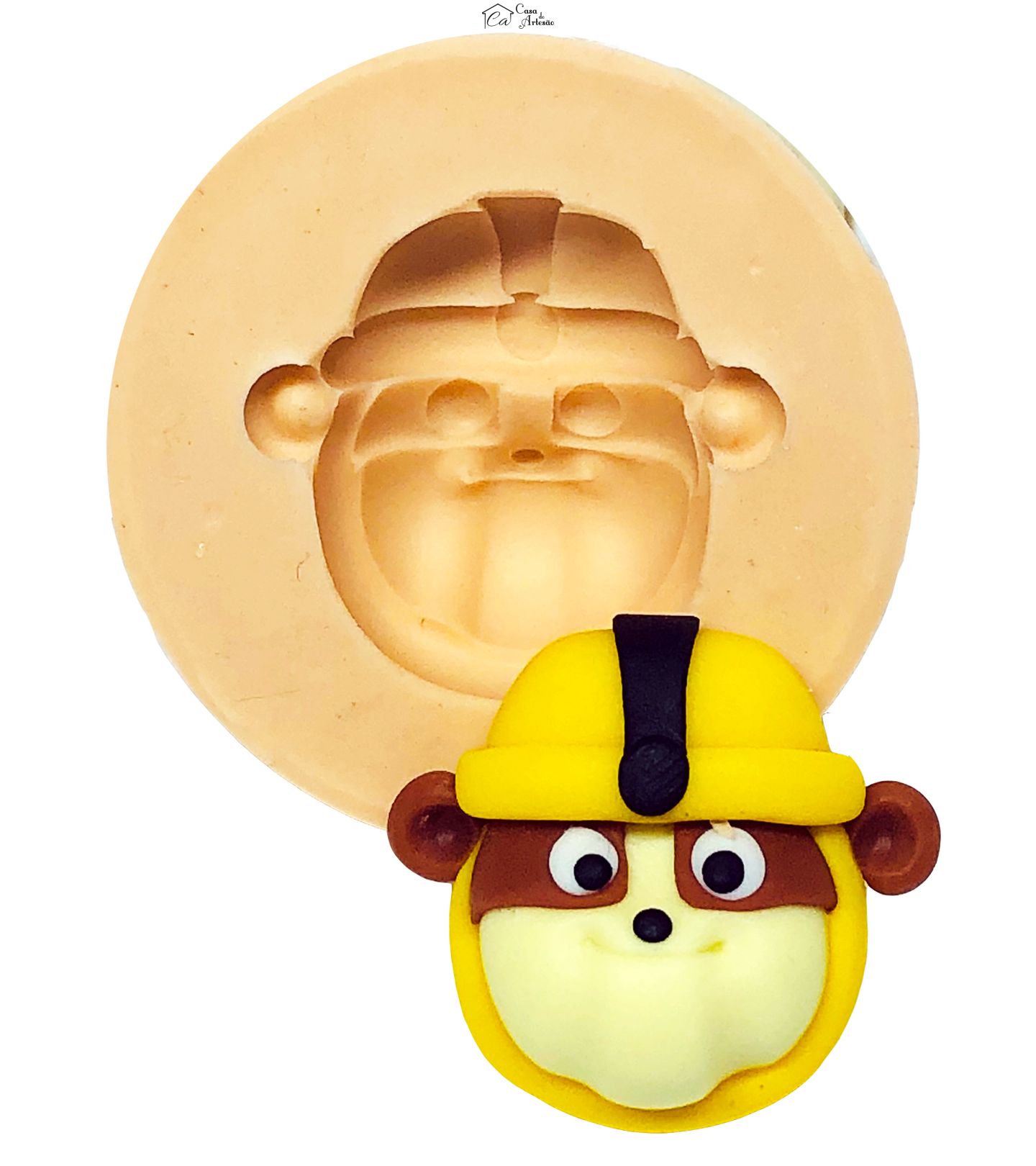 Molde de silicone - Patrulha Canina Aquatica - Rosto Rubble - Medio - P669