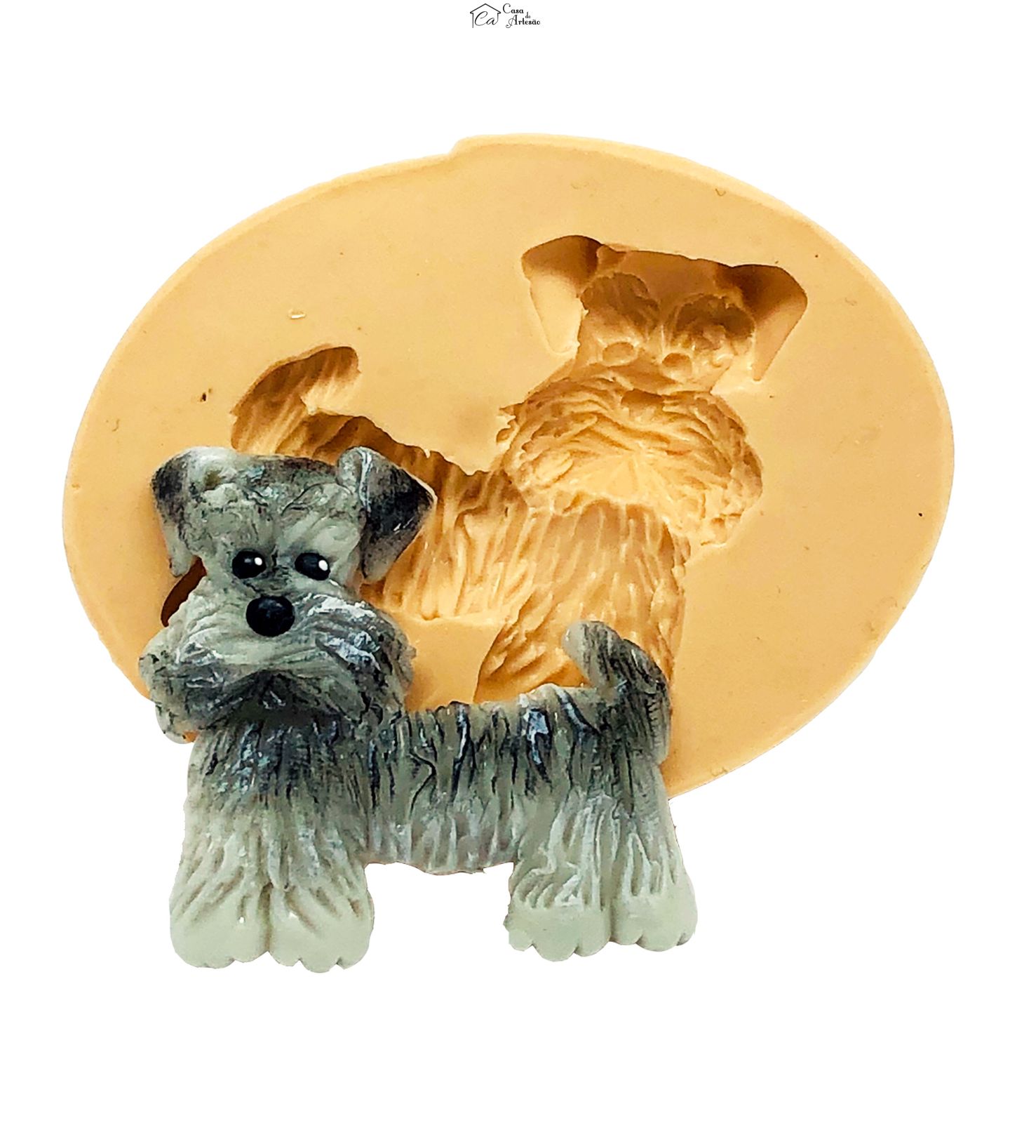 Molde de silicone - Cachorro - Schnauzer - Medio - P839