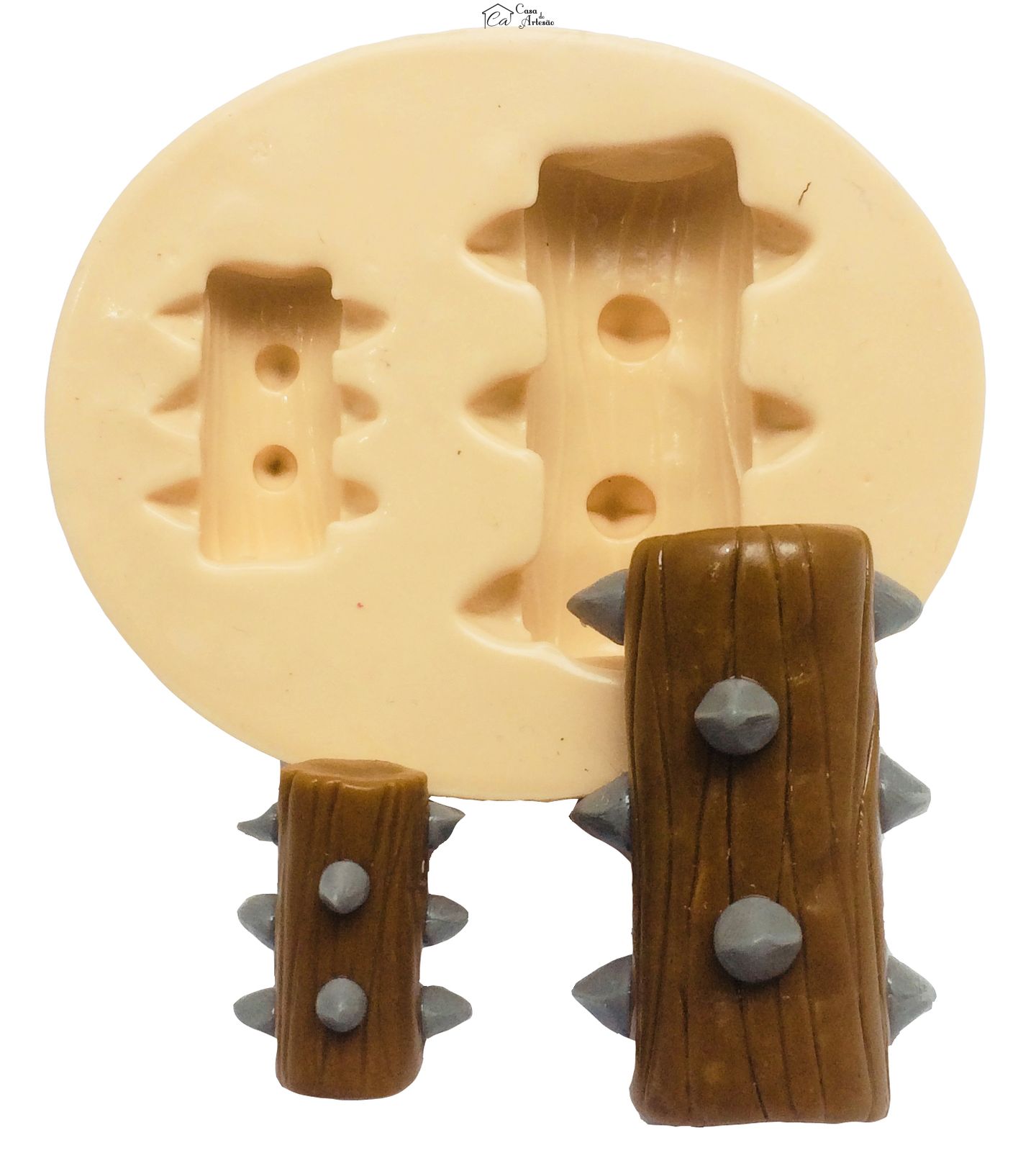 Molde de silicone - Clash Royale - Tronco - 02 Tamanhos - P299