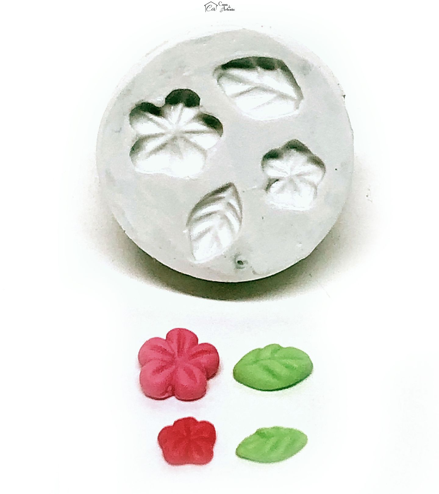 Molde de silicone - Folhas Mini (4)