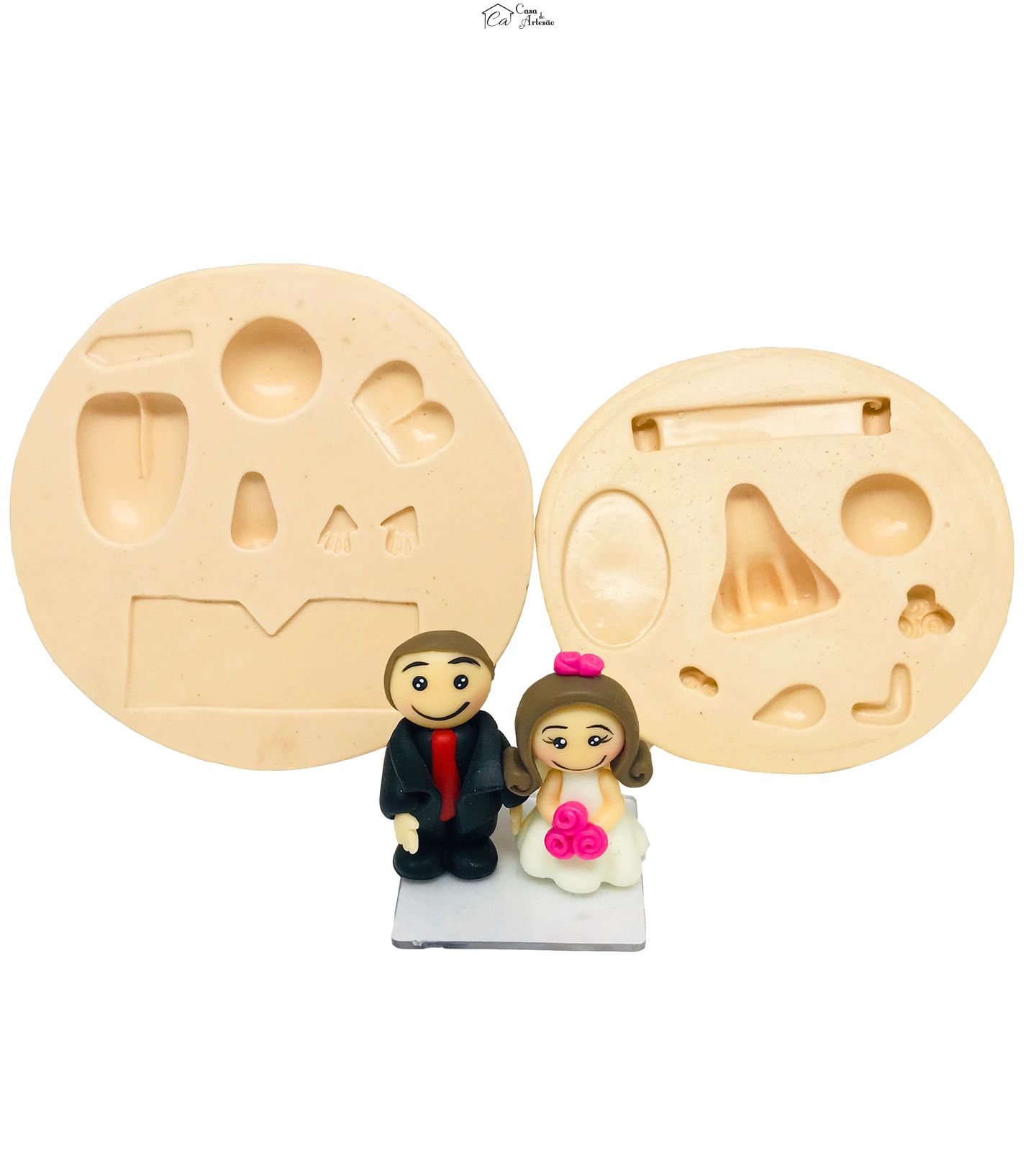 Molde de silicone - Noivos em Pé