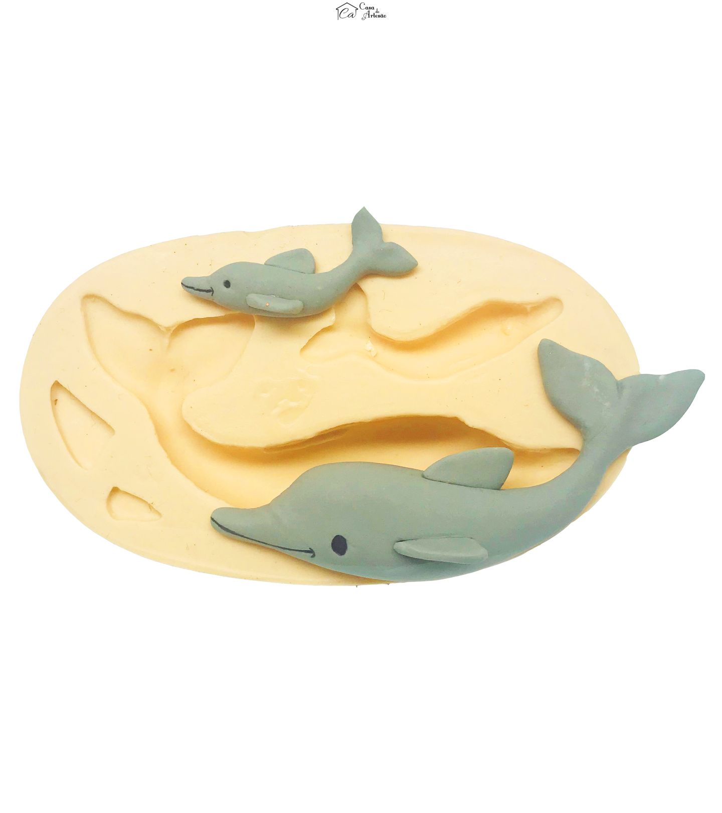 Molde de silicone - Golfinhos ( 2 )