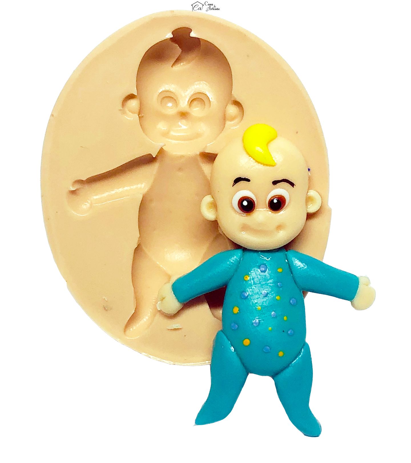 Molde de silicone - Cocomelon - Bebe - Medio - P699