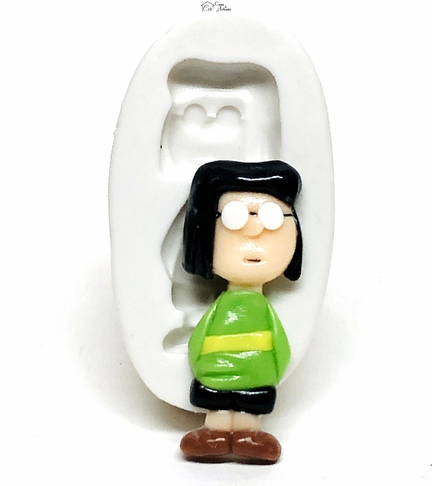 Molde de silicone - Turma do Snoopy - Marcie - Media - P1078