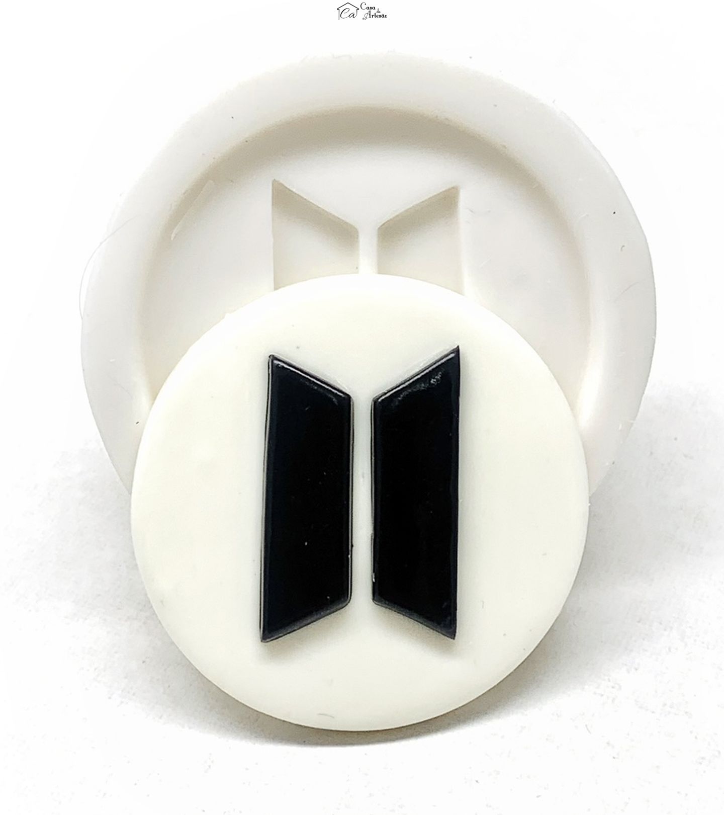 Molde de silicone - Musica - BTS - Logo - Grande - P1169