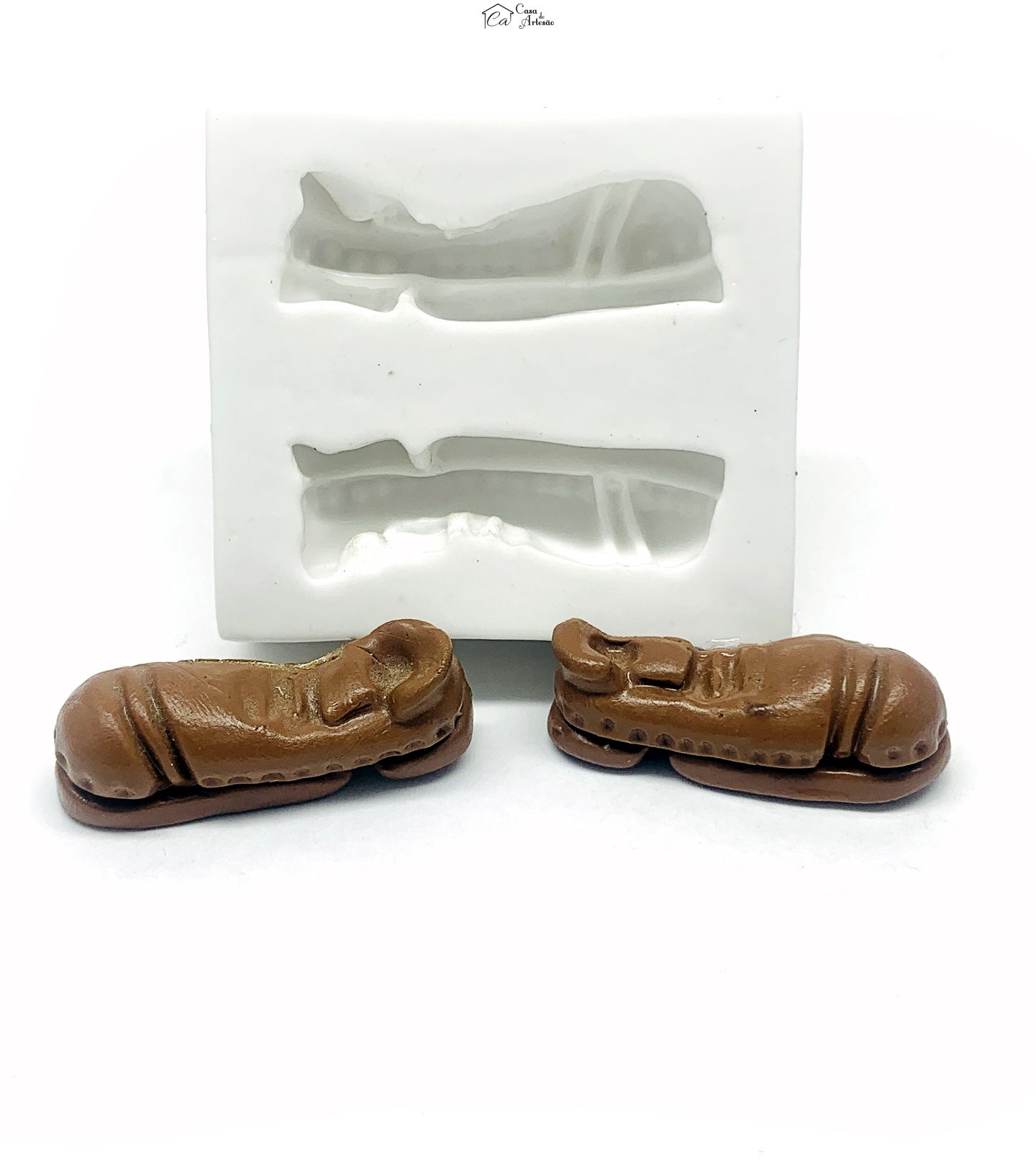 Molde de silicone - Sapato Palhaço (1/2 Pé) - P62