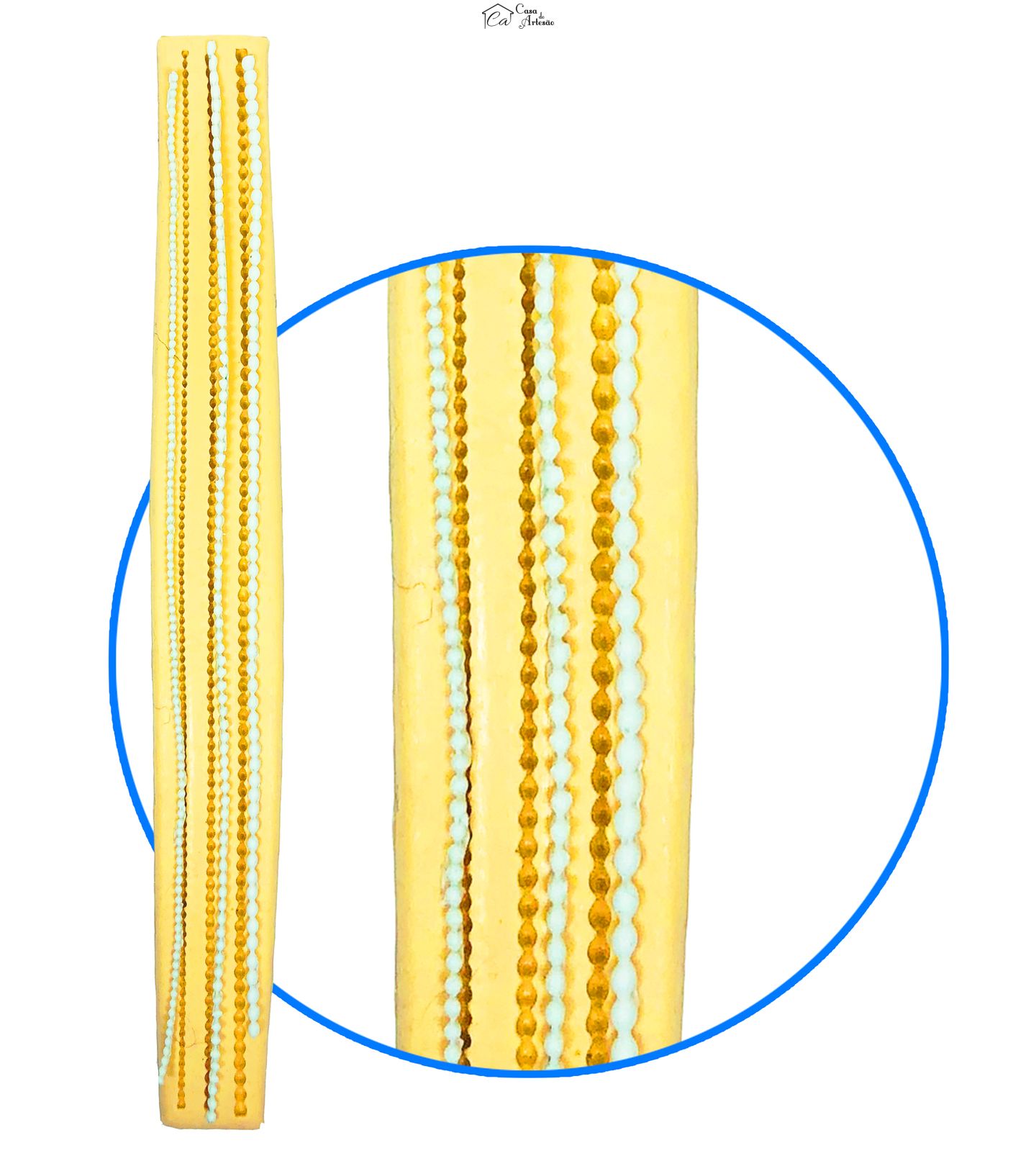 Molde de silicone - Border - Perola - 25 Cm - 3 Tamanhos - PE