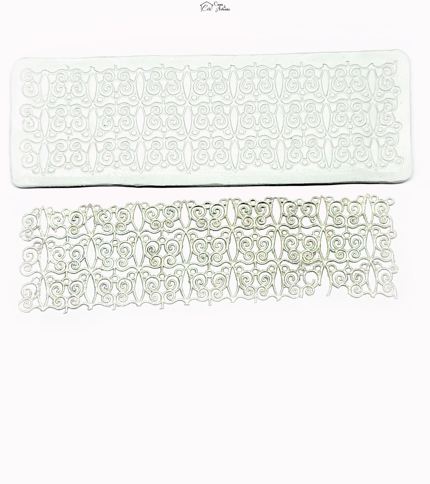 Molde de silicone - Renda Para Bolo - Mod.09 - Arabesco - P983