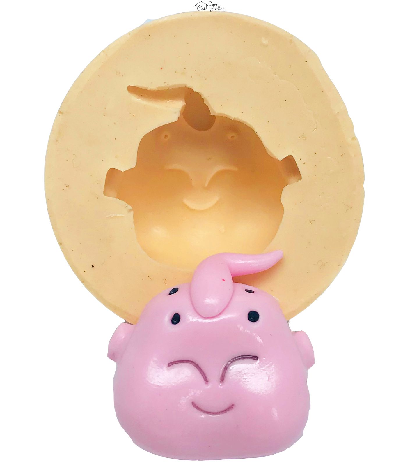 Molde de silicone - Dragon Ball - Rosto Majin Boo - Medio - P462