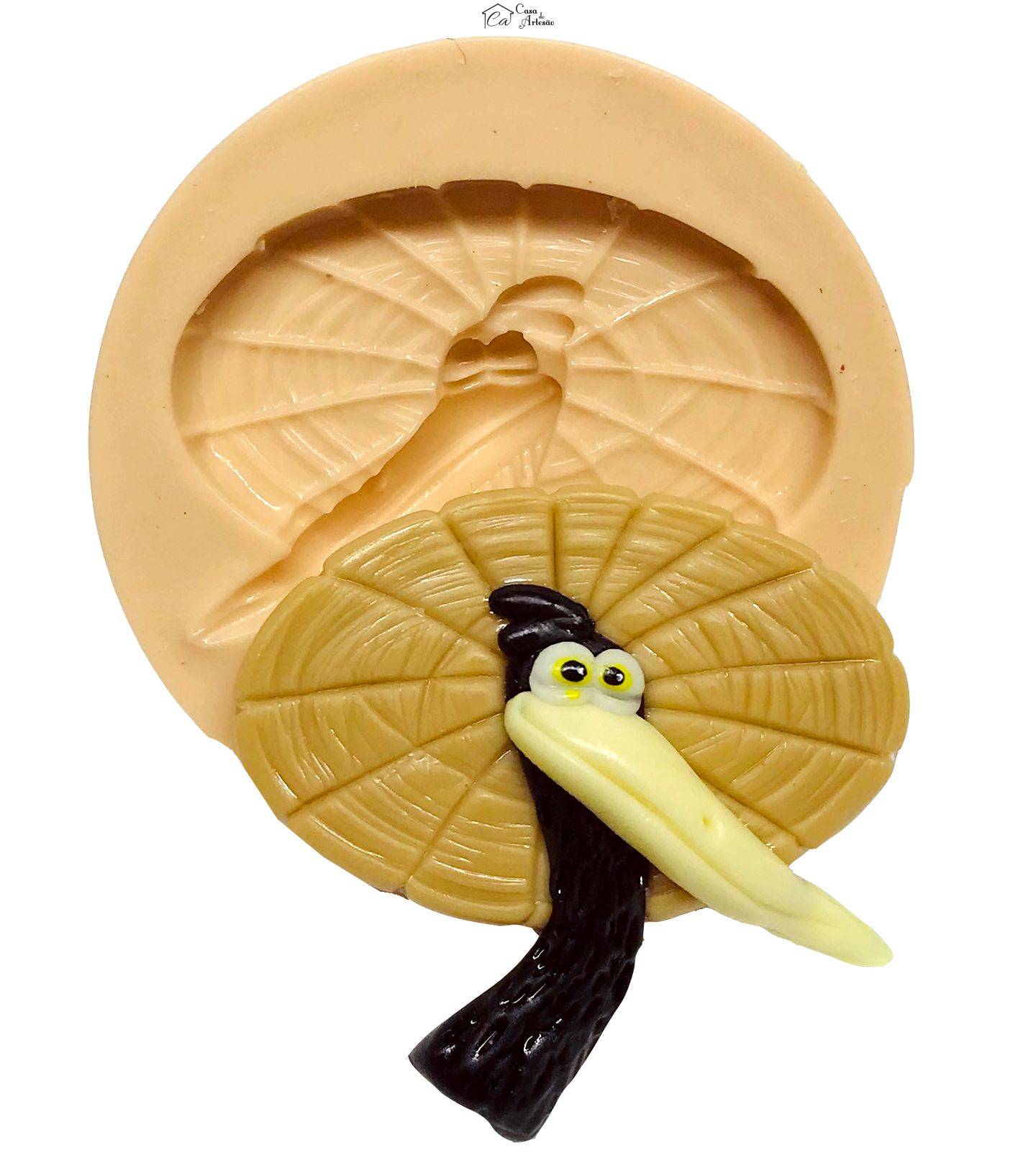 Molde de silicone - Kung Fu Panda - Rosto Mestre Garça - Medio - P602