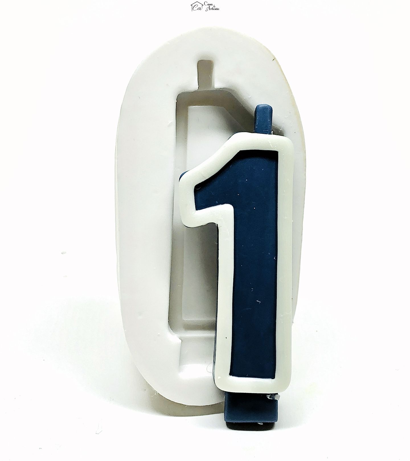 Molde de silicone - Numero 1 - Para Vela - P974