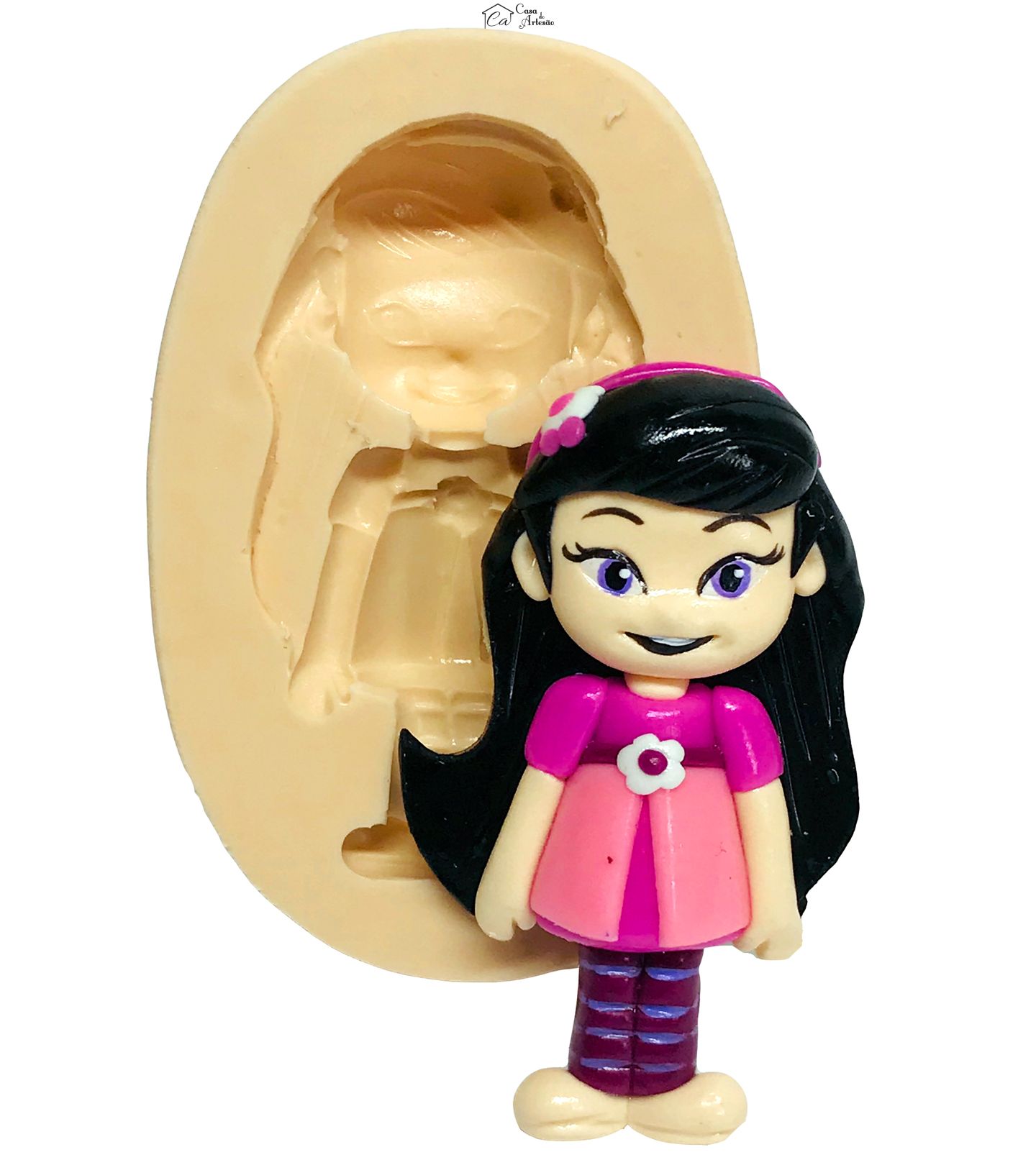 Molde de silicone - Moranguinho - Cerejinha - Boneca Grande - P519