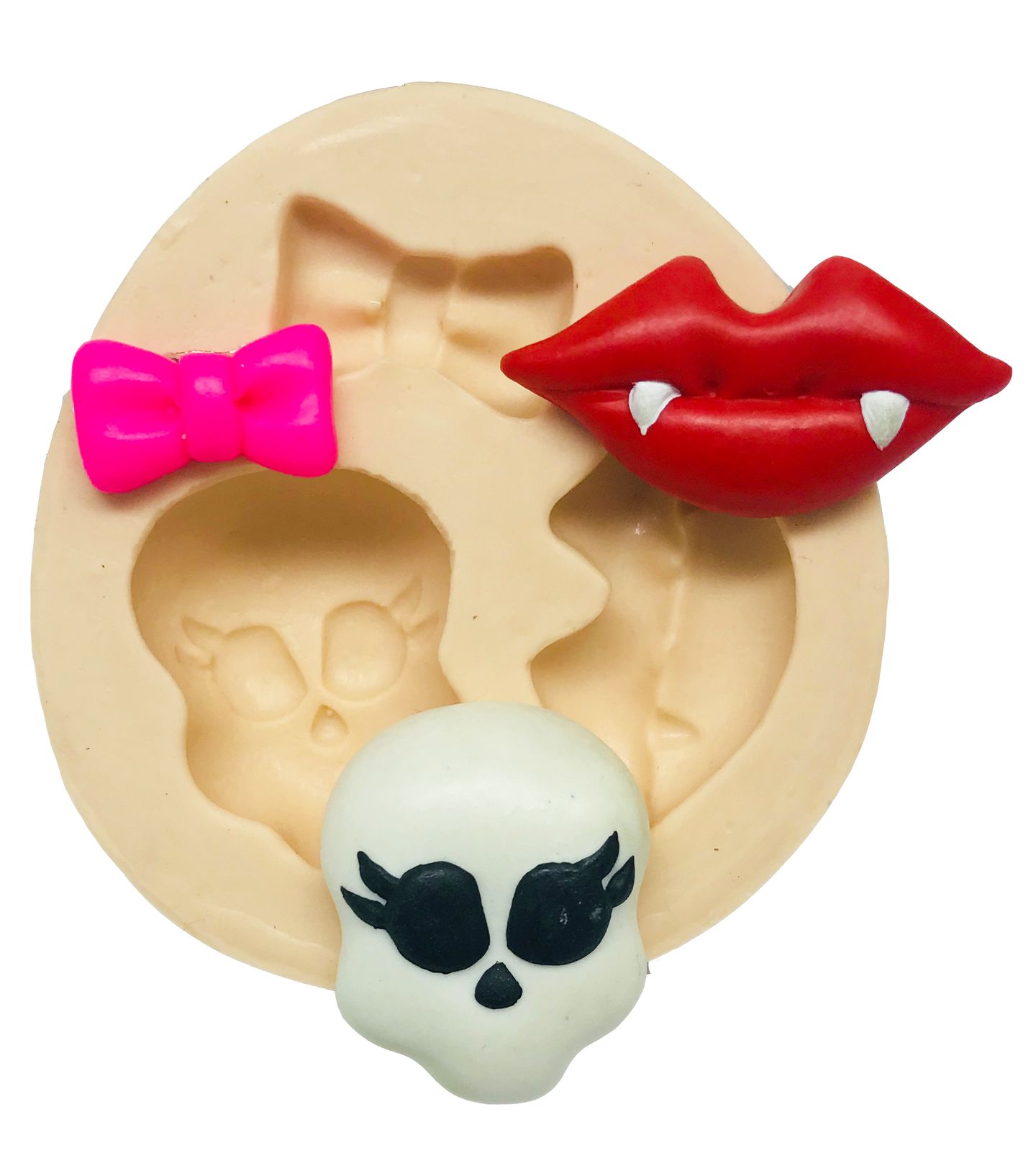 Monster High - Caveira, Boca e Laço