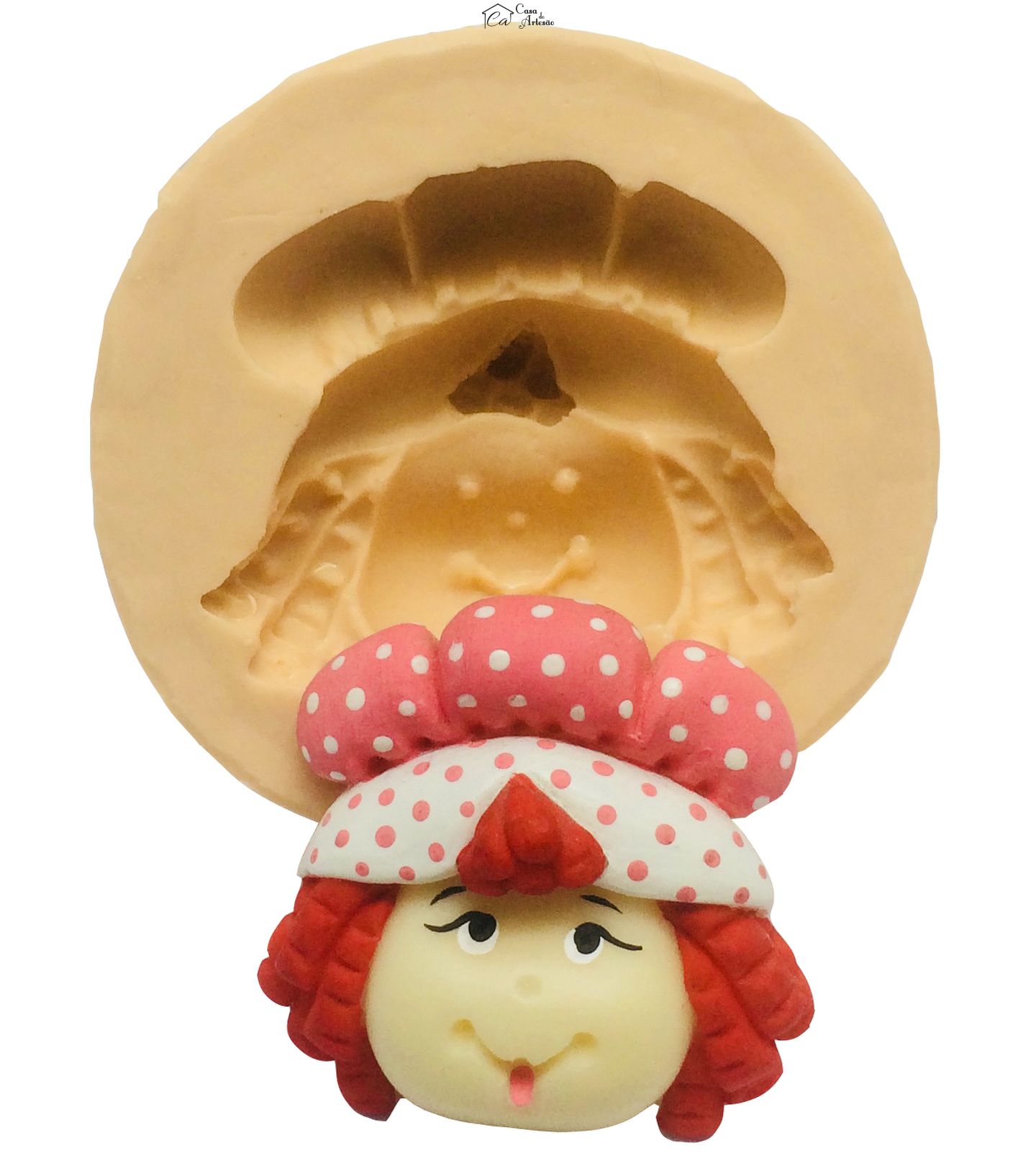 Molde de silicone - Moranguinho - Rosto - Mod. II