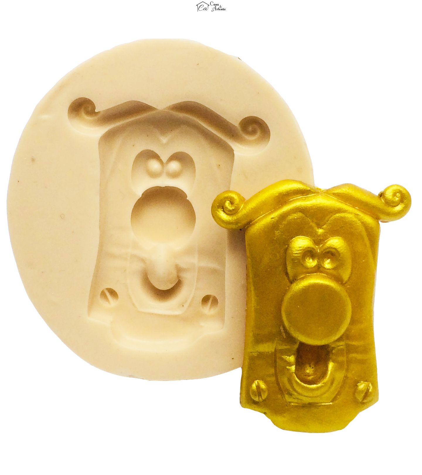 Molde de silicone - Alice no País das Maravilhas - Fechadura Media