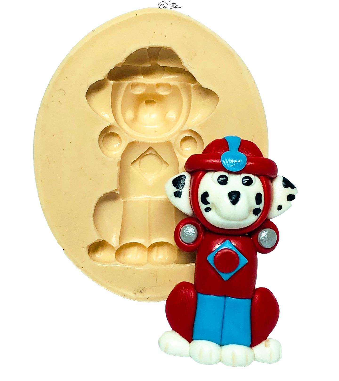 Molde de silicone - Patrulha Canina Aquatica - Marshall- Grande - P704