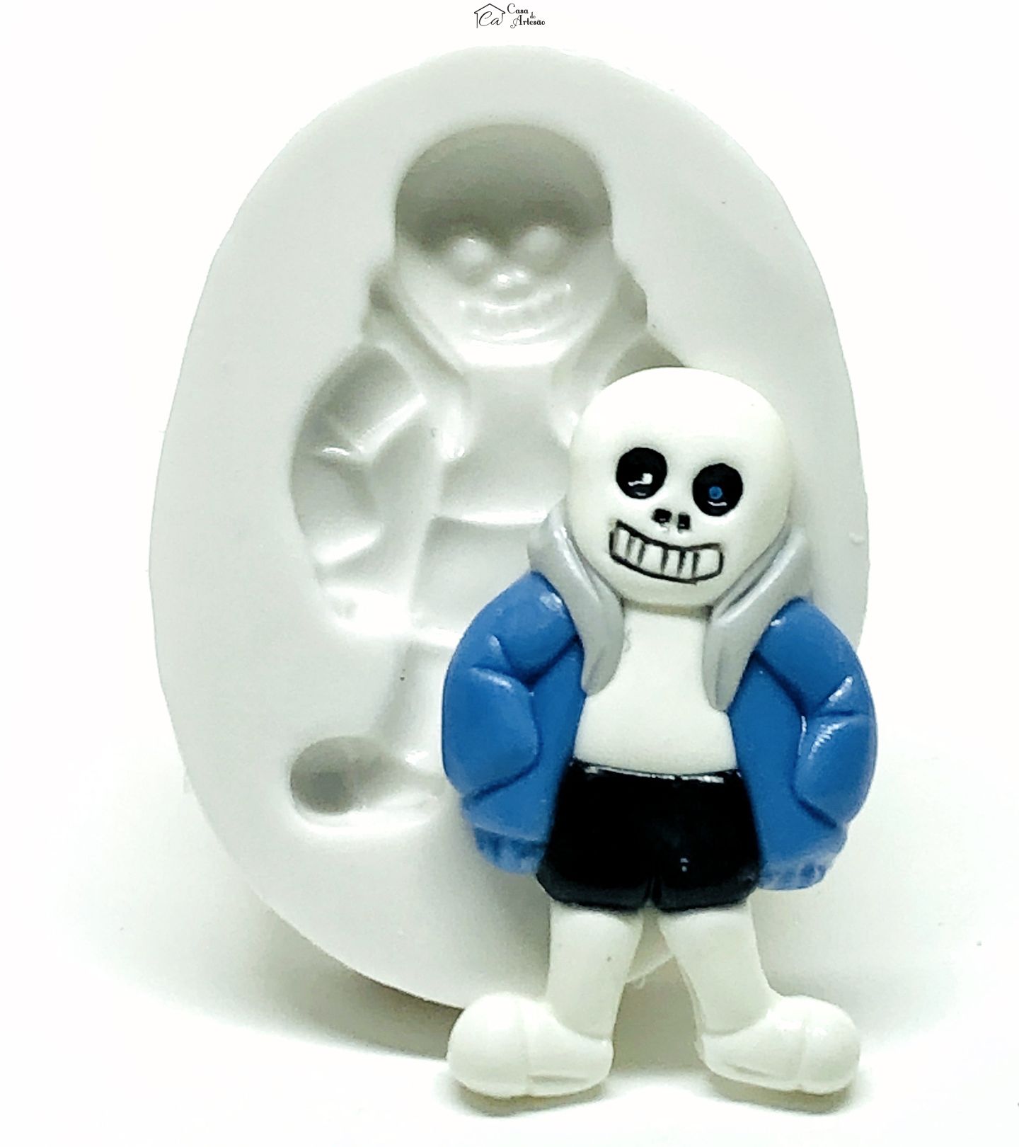 Molde de silicone - Sans Undertale - Sans - Media - P1041
