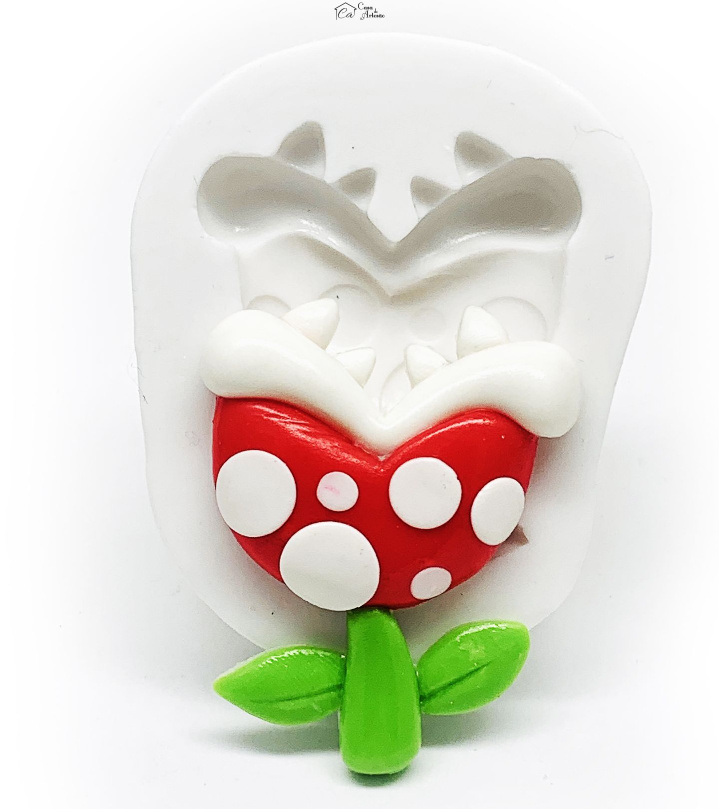 Molde de silicone - Super Mario Bros. - Planta Carnivora - Grande - P1202
