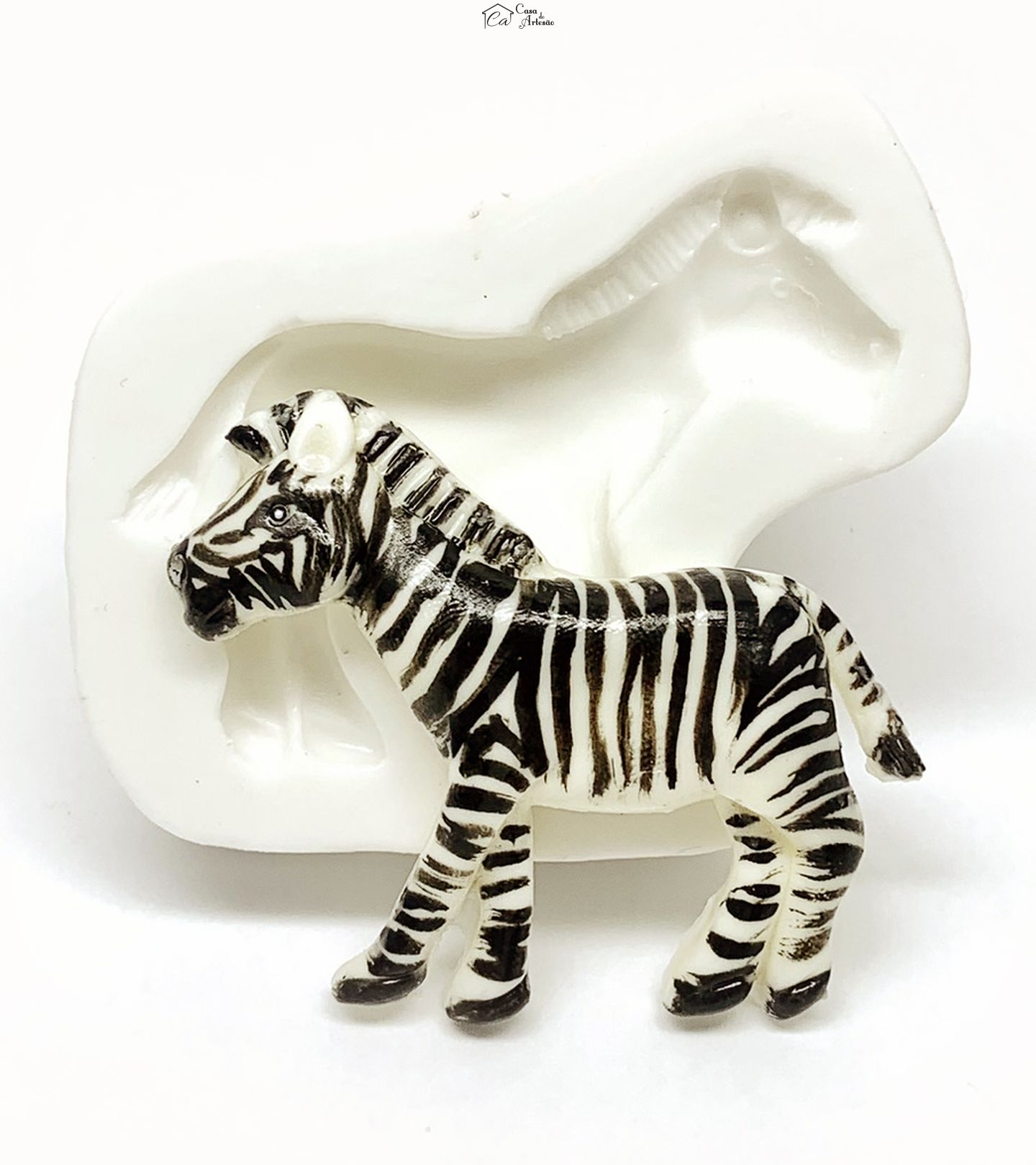 Molde de silicone - Zebra - Media - P1175