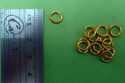 Argola - (Aliança) - Dourada - nº 03 - Pq -10 G