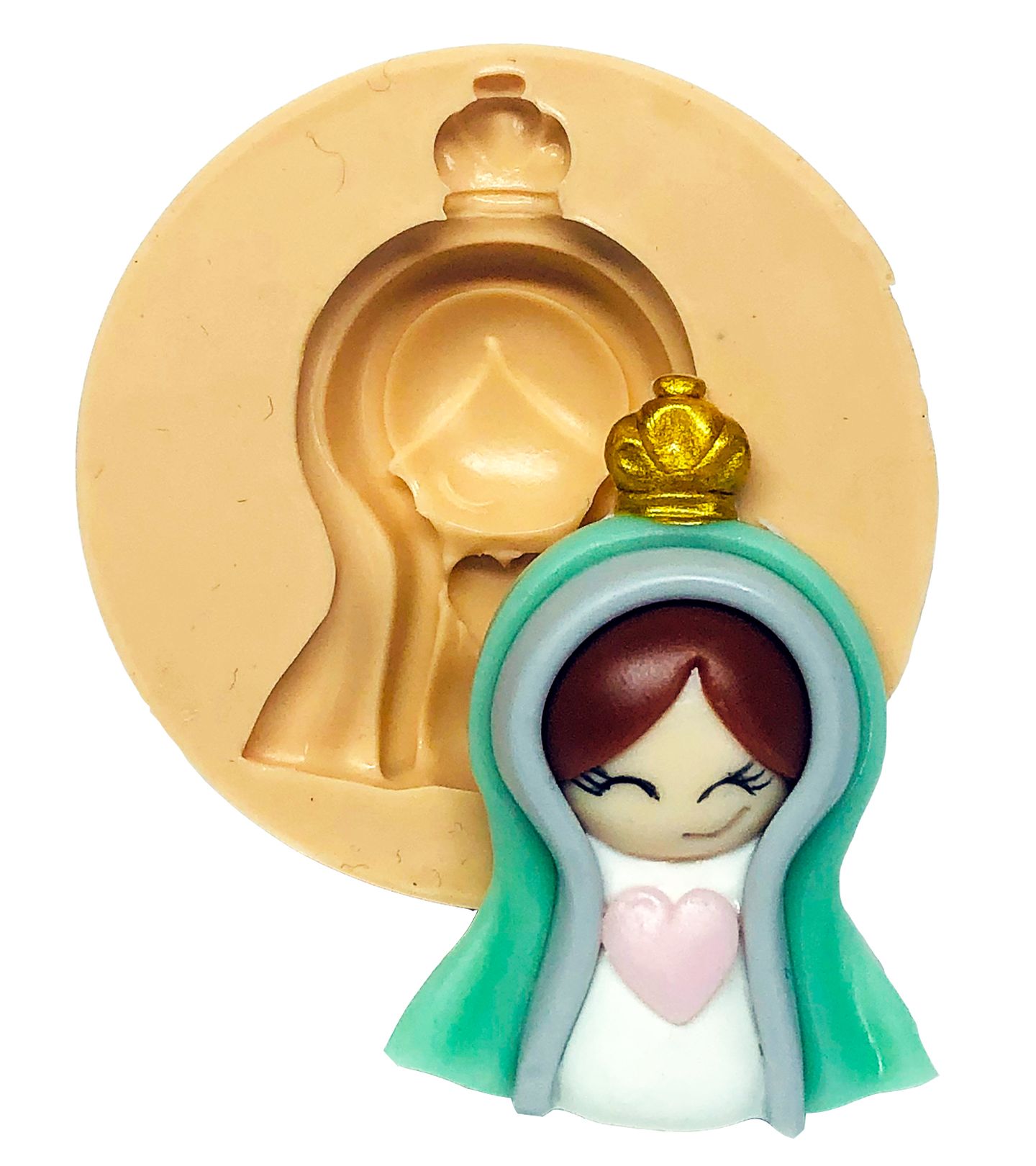 Molde de silicone - Santa - Busto Santa - Medio - P650