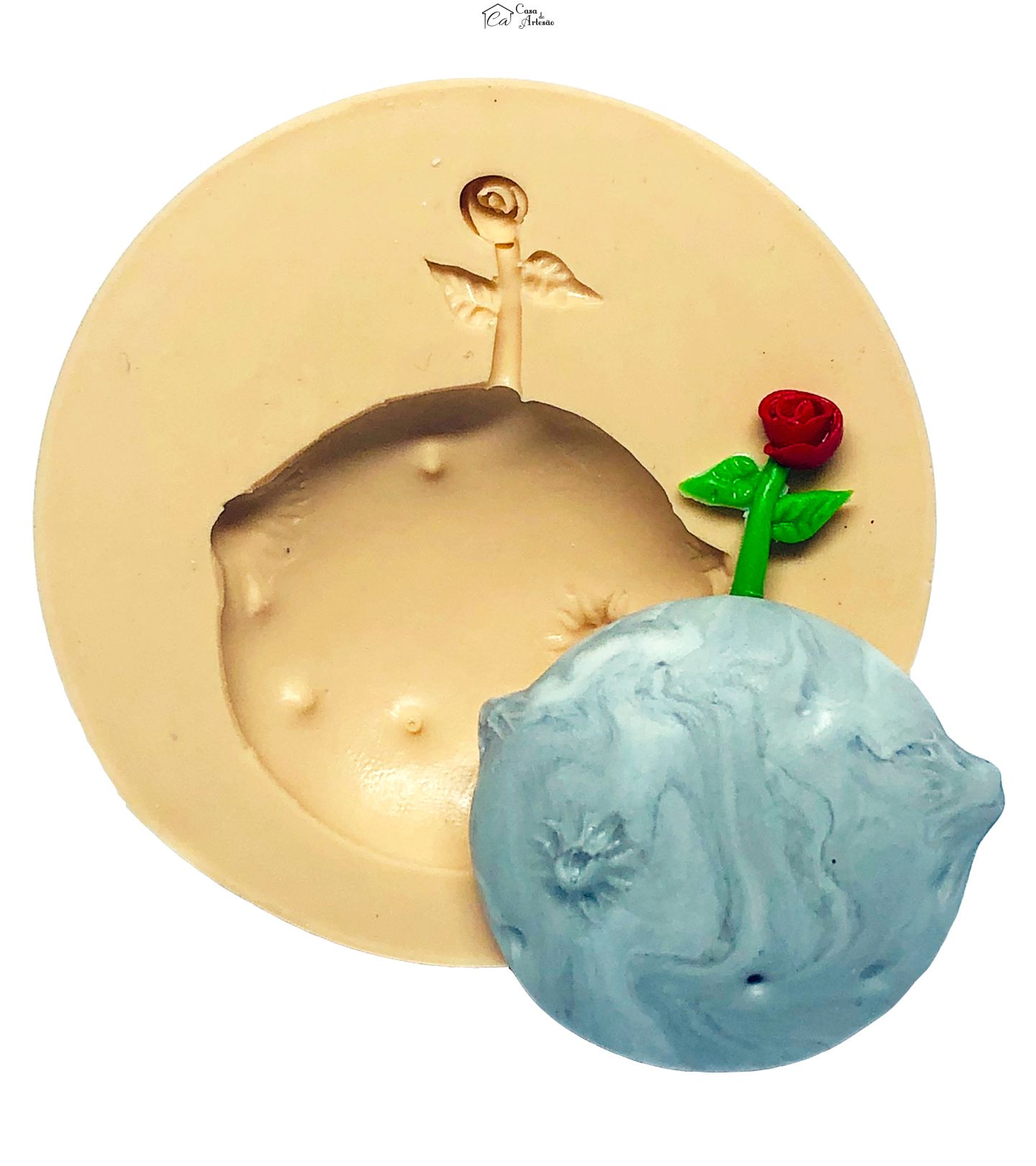 Molde de silicone - O Pequeno Principe - Planeta - Medio - P695