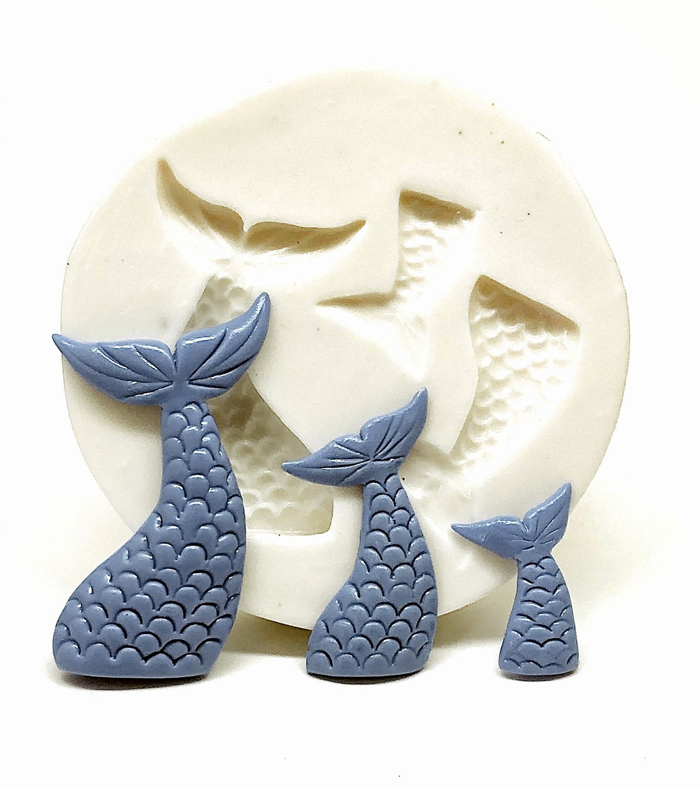 Molde de silicone - Cauda da Sereia - Mod.06 - 03 Tamanhos - P258