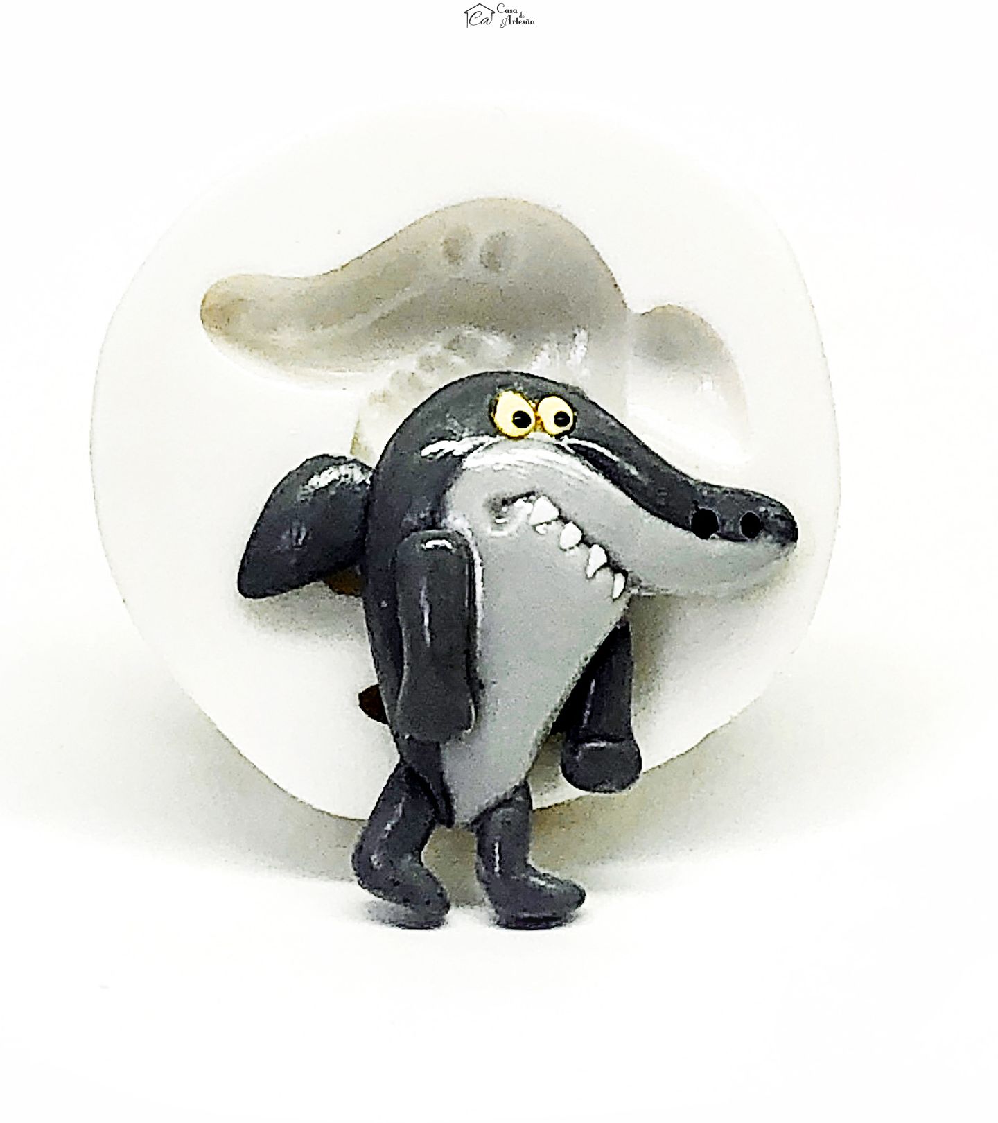 Molde de silicone - Zig E Sharko - Sharko - Pequeno - P1111