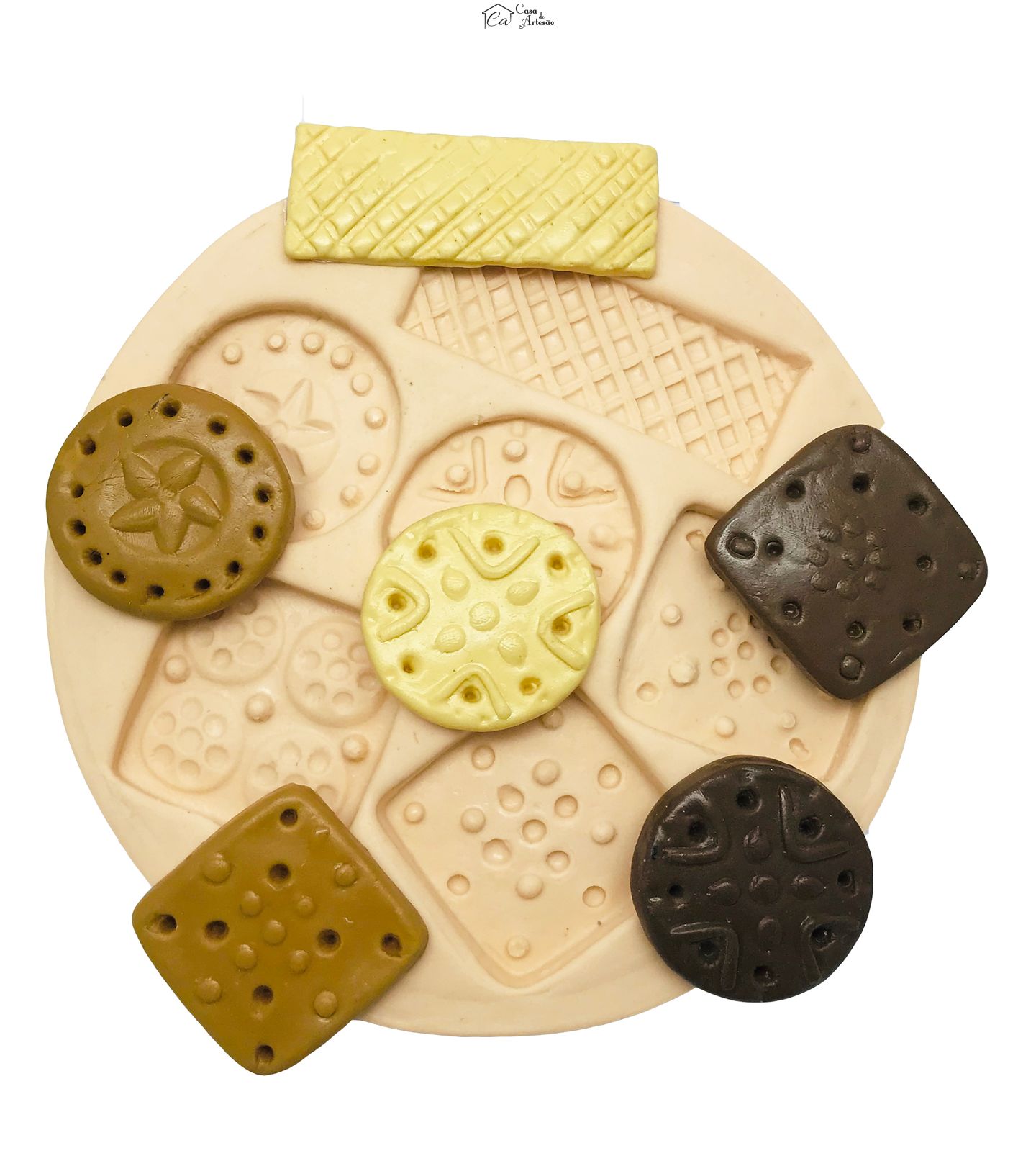 Molde de silicone - Bolacha Grande - 6 Tipos